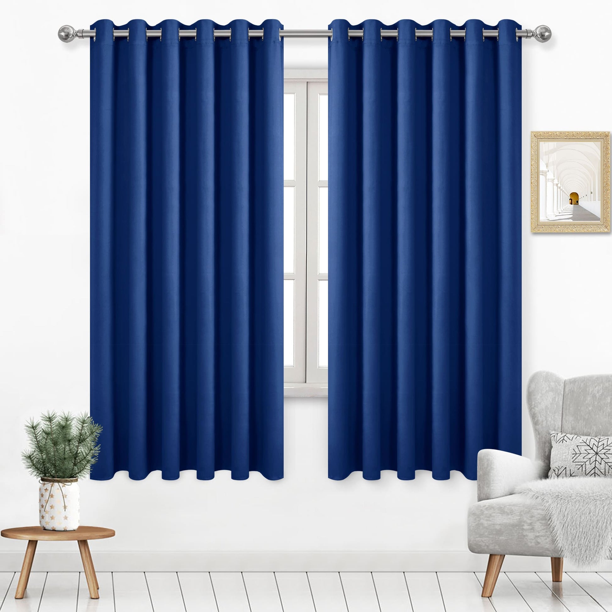 DWCN Thermal Blackout Curtains, Solid Grommet,  2 Panels - DWCN UK