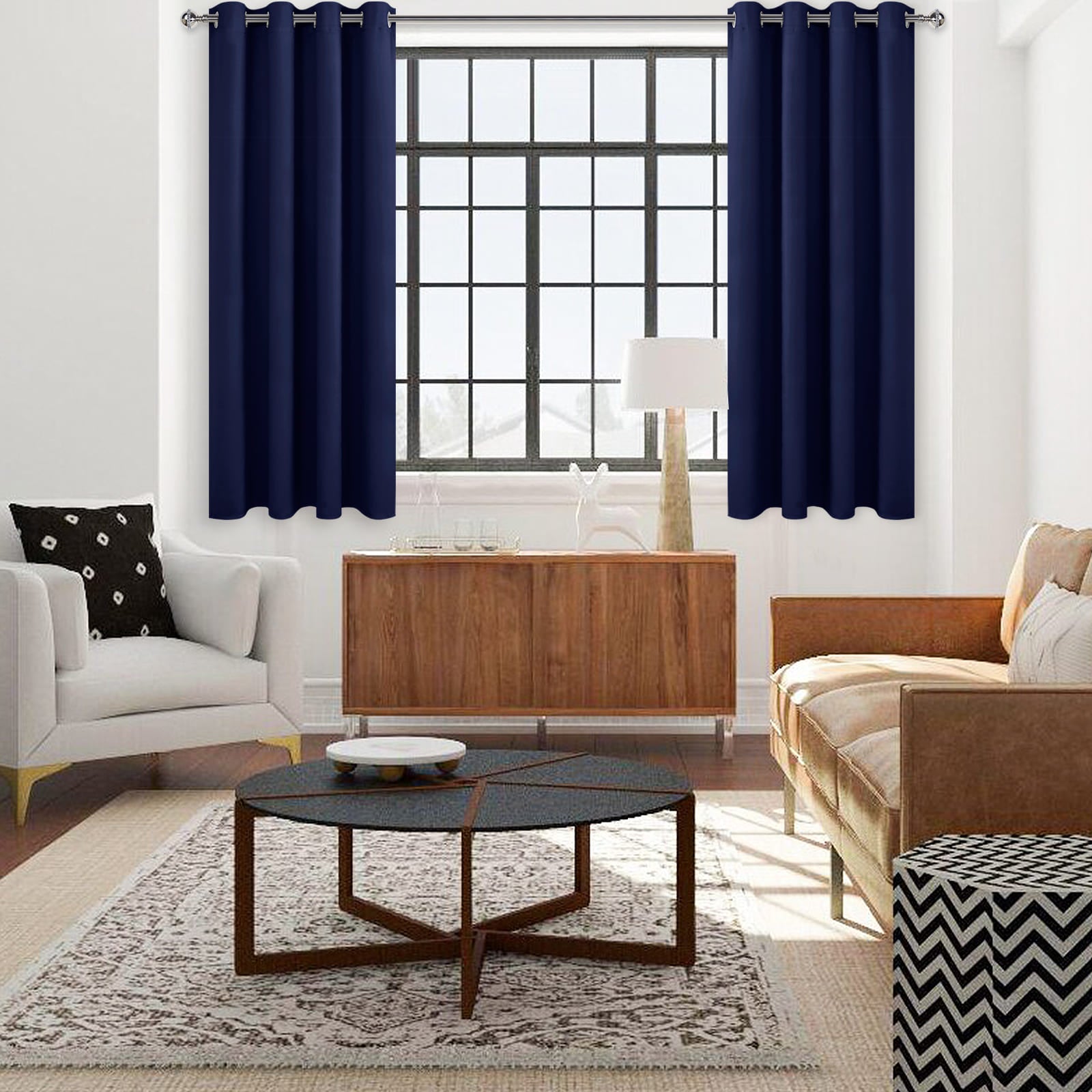DWCN Thermal Blackout Curtains, Solid Grommet,  2 Panels - DWCN UK