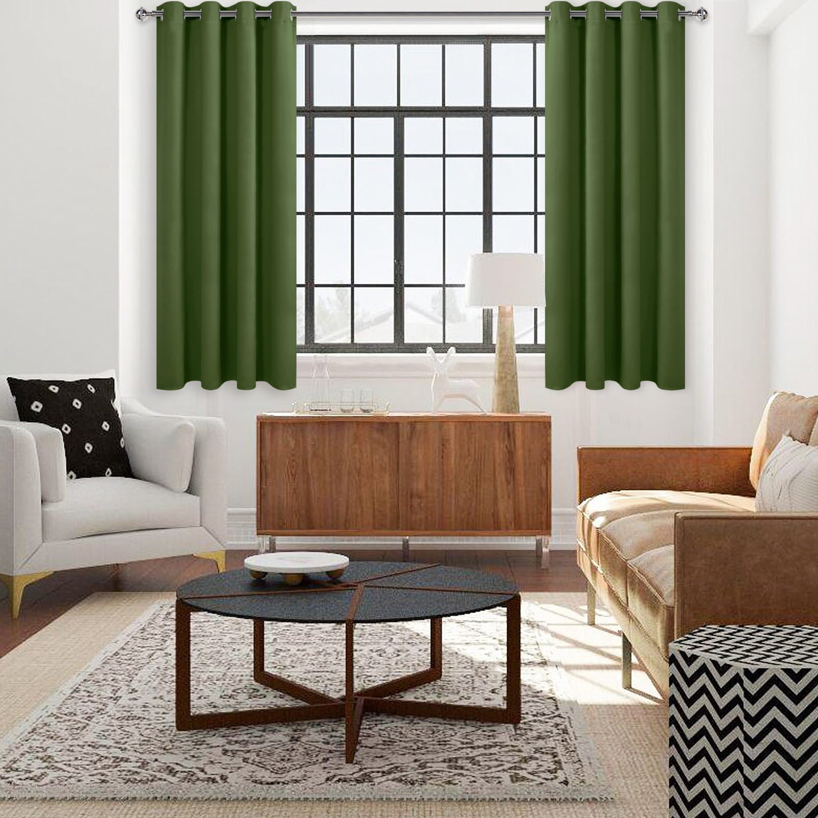 DWCN Thermal Blackout Curtains, Solid Grommet,  2 Panels - DWCN UK