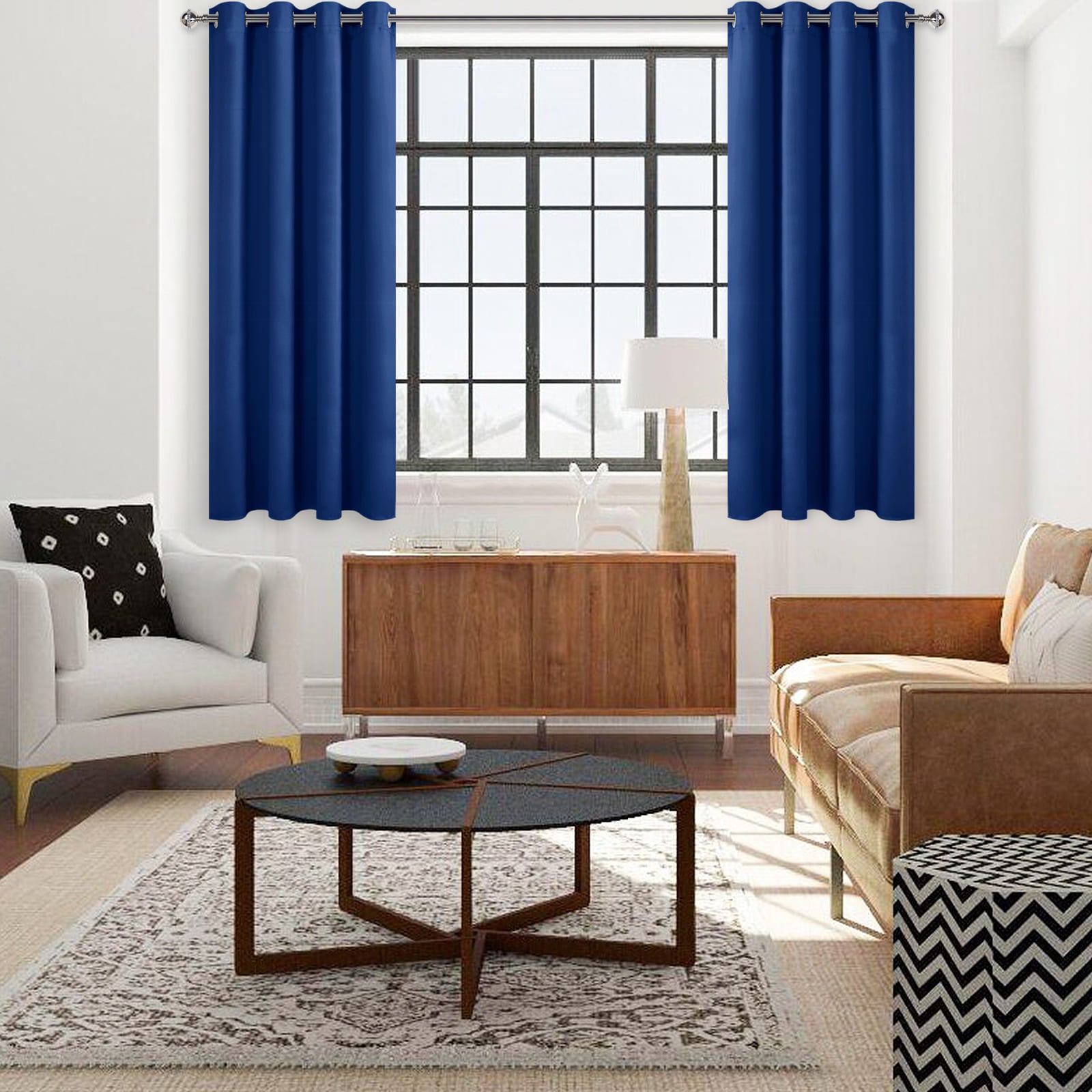 DWCN Thermal Blackout Curtains, Solid Grommet,  2 Panels - DWCN UK