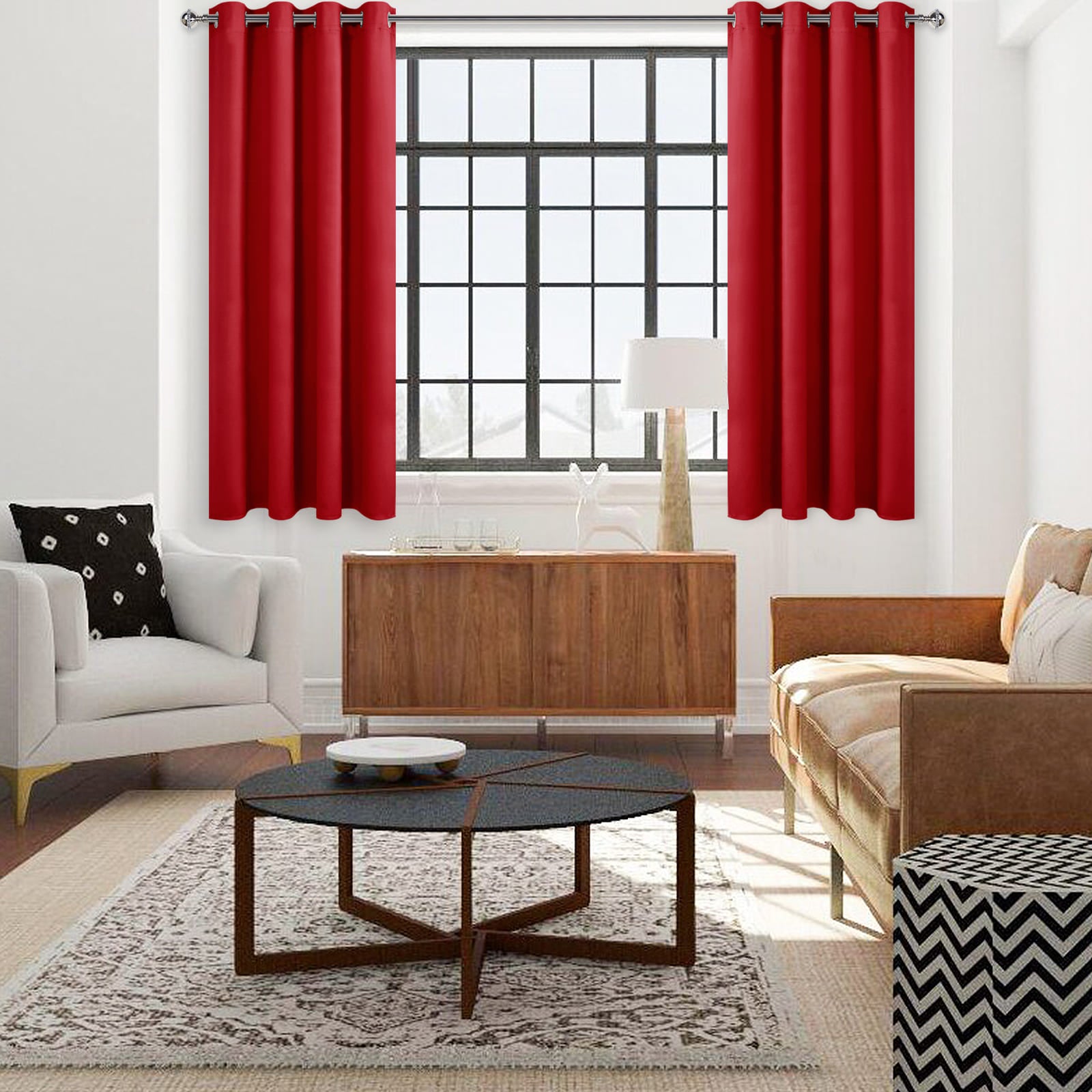 DWCN Thermal Blackout Curtains, Solid Grommet,  2 Panels - DWCN UK