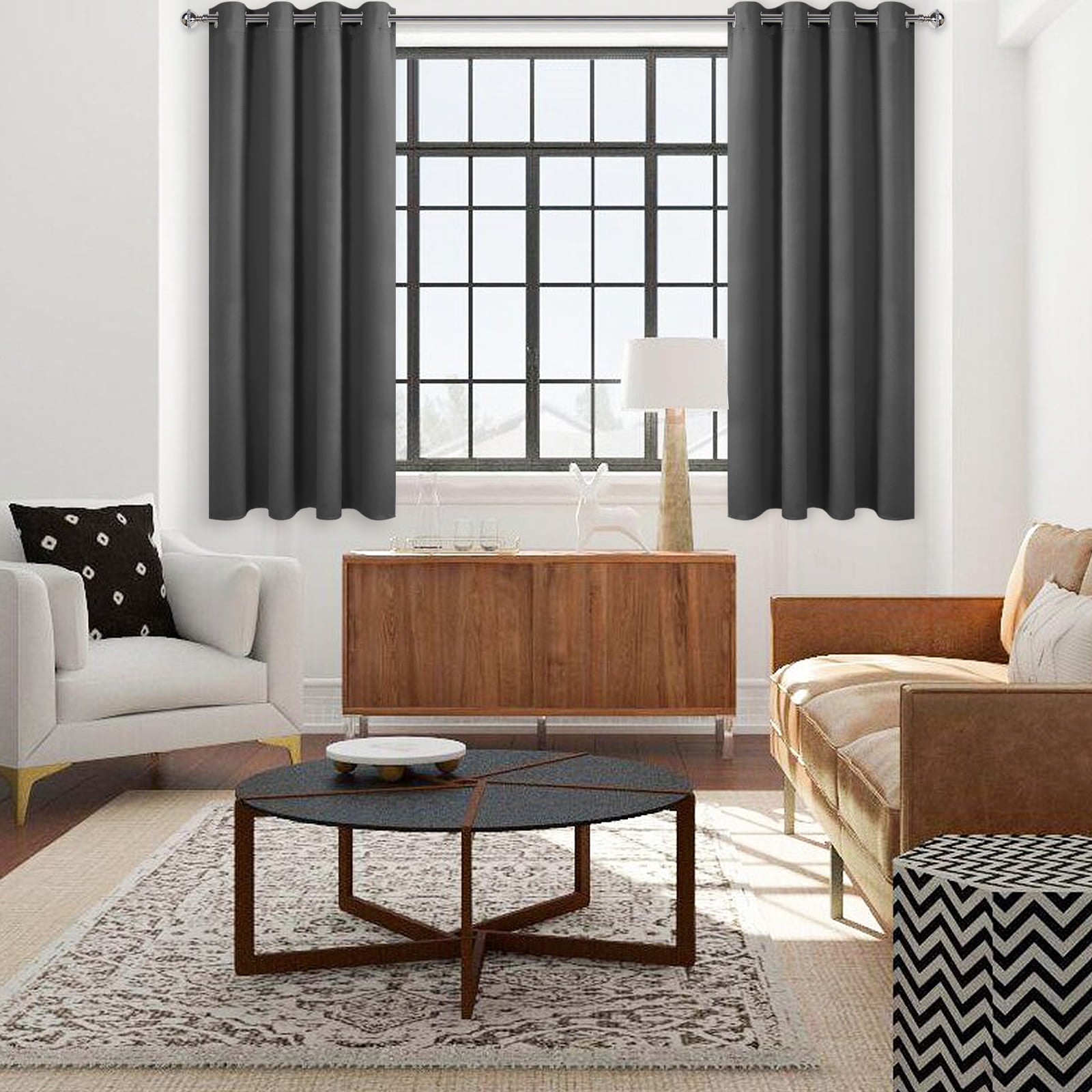 DWCN Thermal Blackout Curtains, Solid Grommet,  2 Panels - DWCN UK
