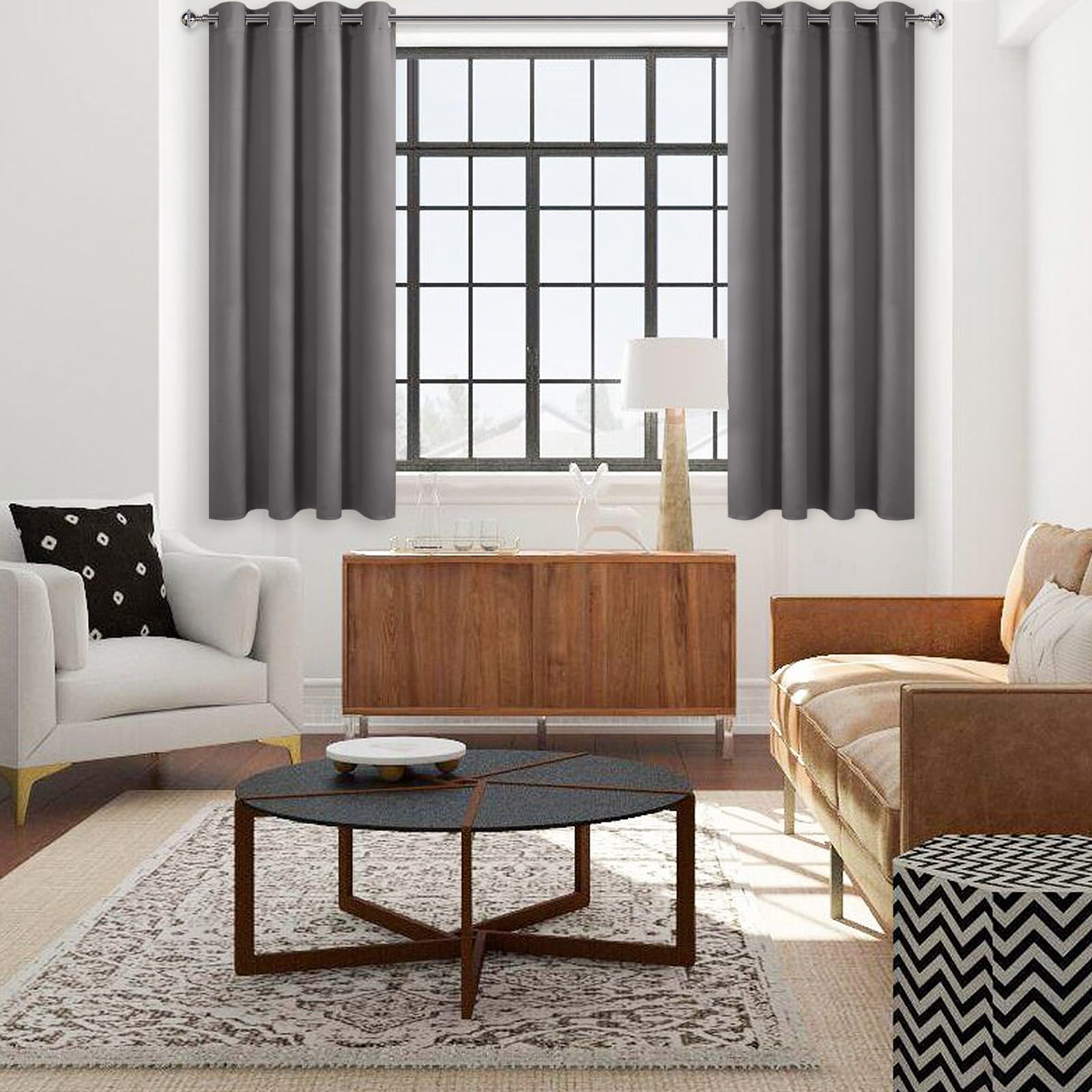 DWCN Thermal Blackout Curtains, Solid Grommet,  2 Panels - DWCN UK