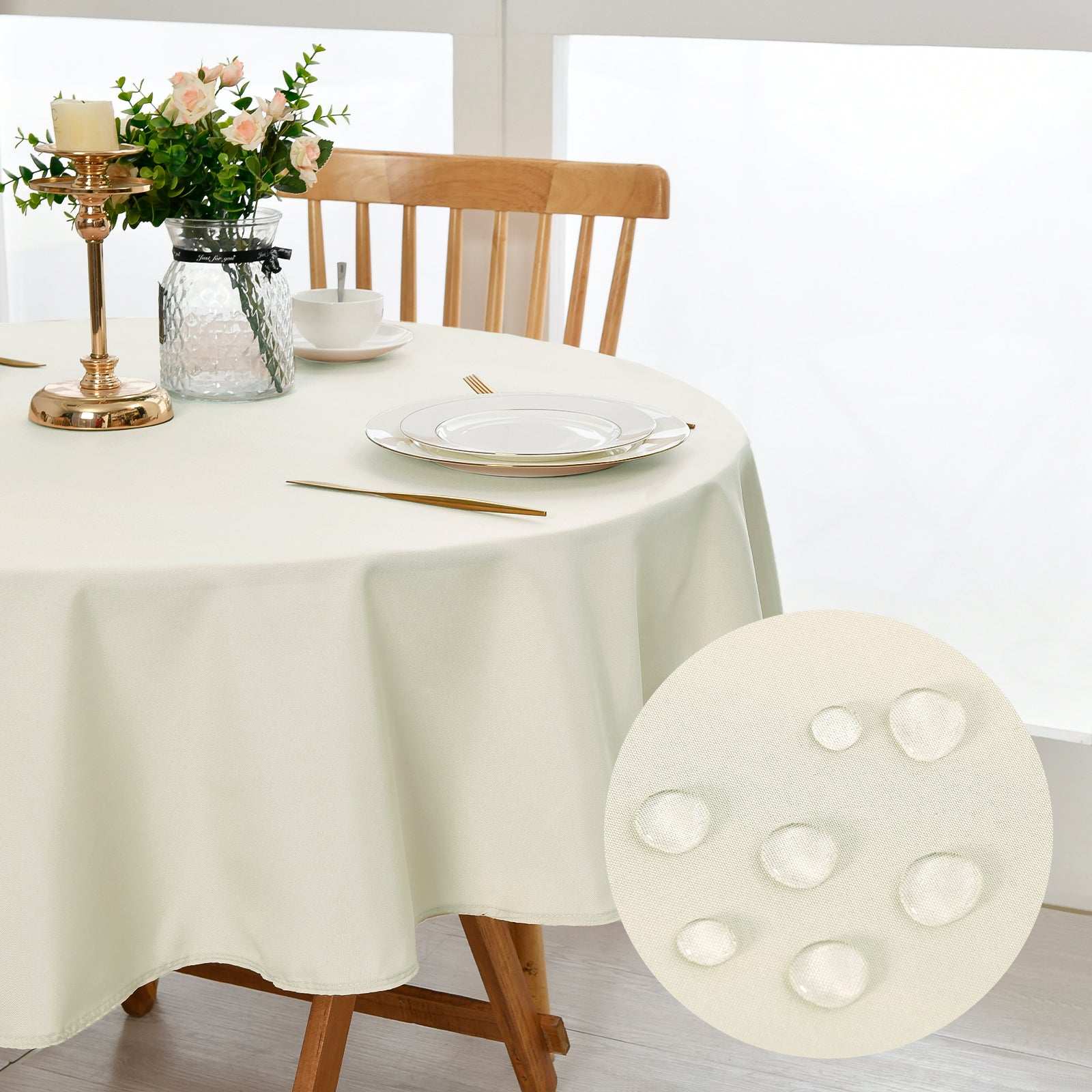 DWCN Wipe Clean Round Tablecloth - DWCN UK