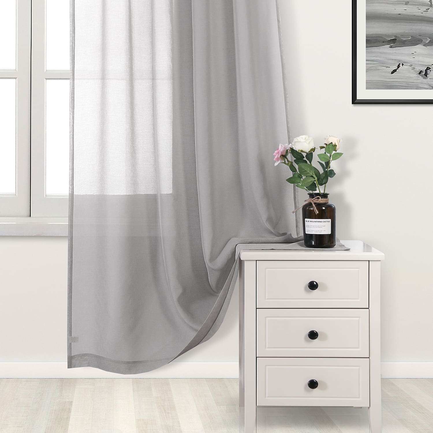 DWCN Rod Pocket Sheer Curtains - DWCN UK