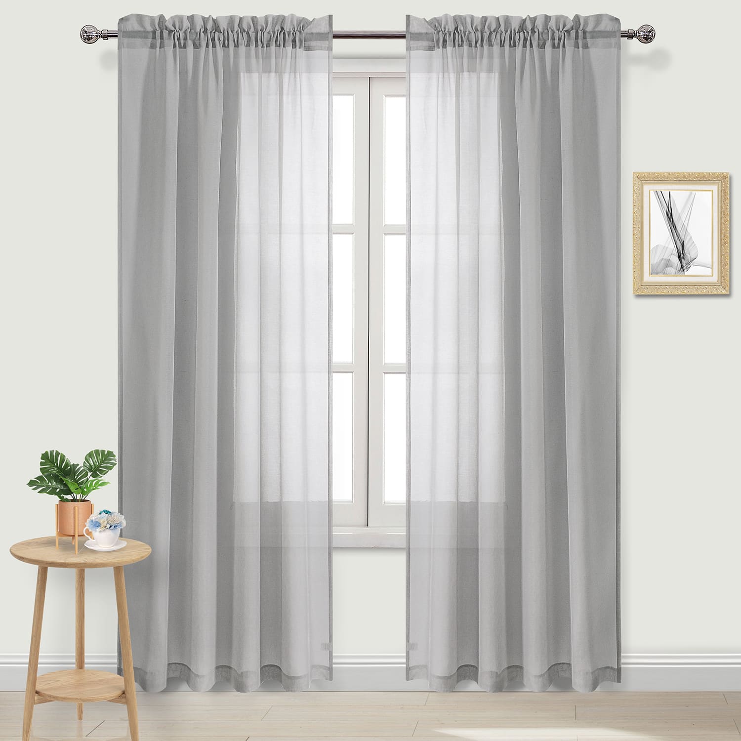 DWCN Rod Pocket Sheer Curtains - DWCN UK