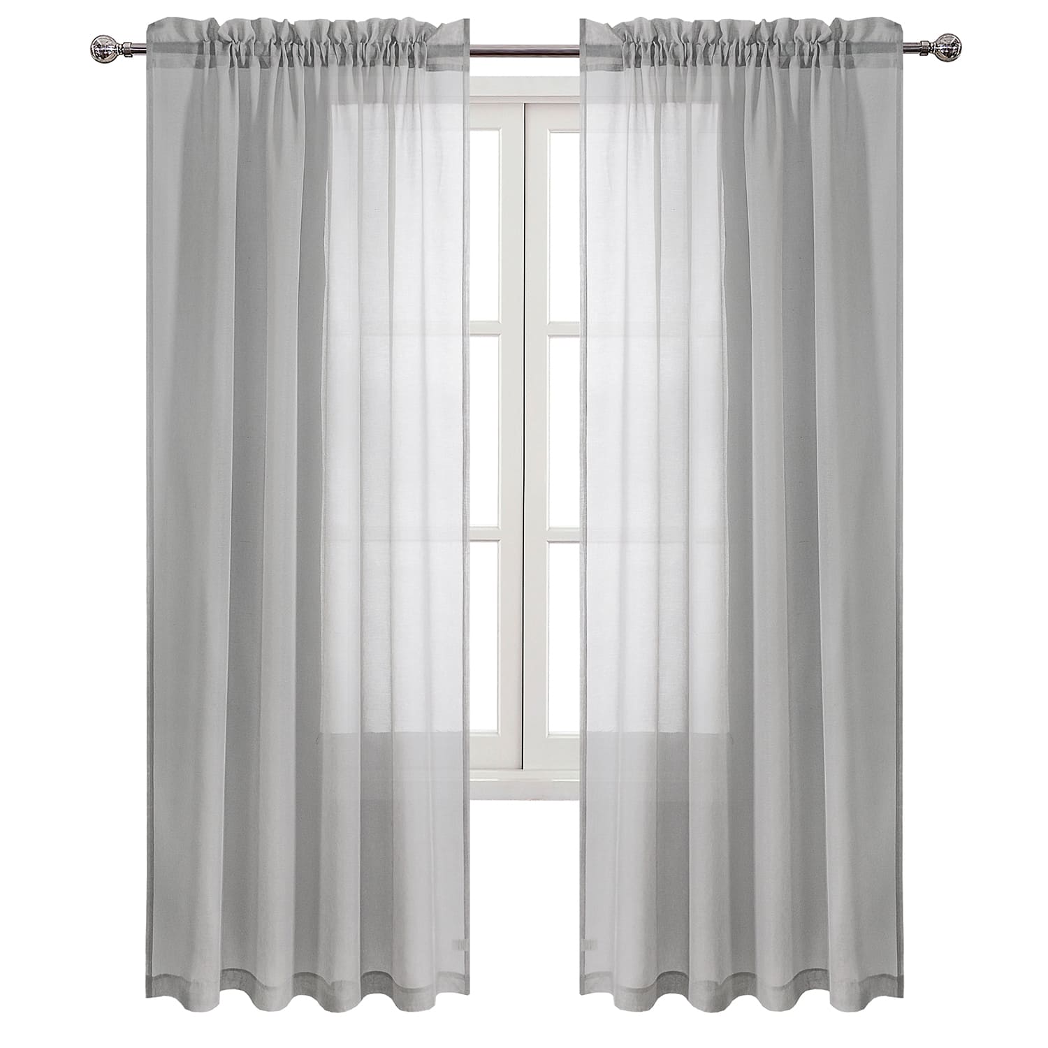 DWCN Rod Pocket Sheer Curtains - DWCN UK