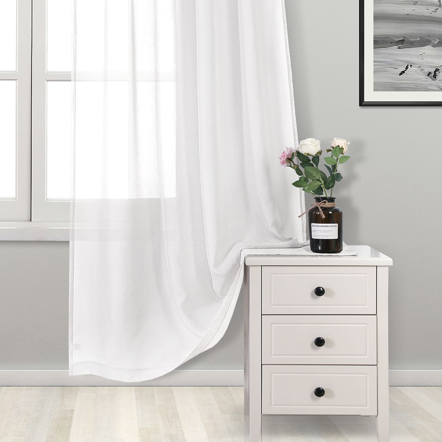 DWCN Rod Pocket Sheer Curtains - DWCN UK