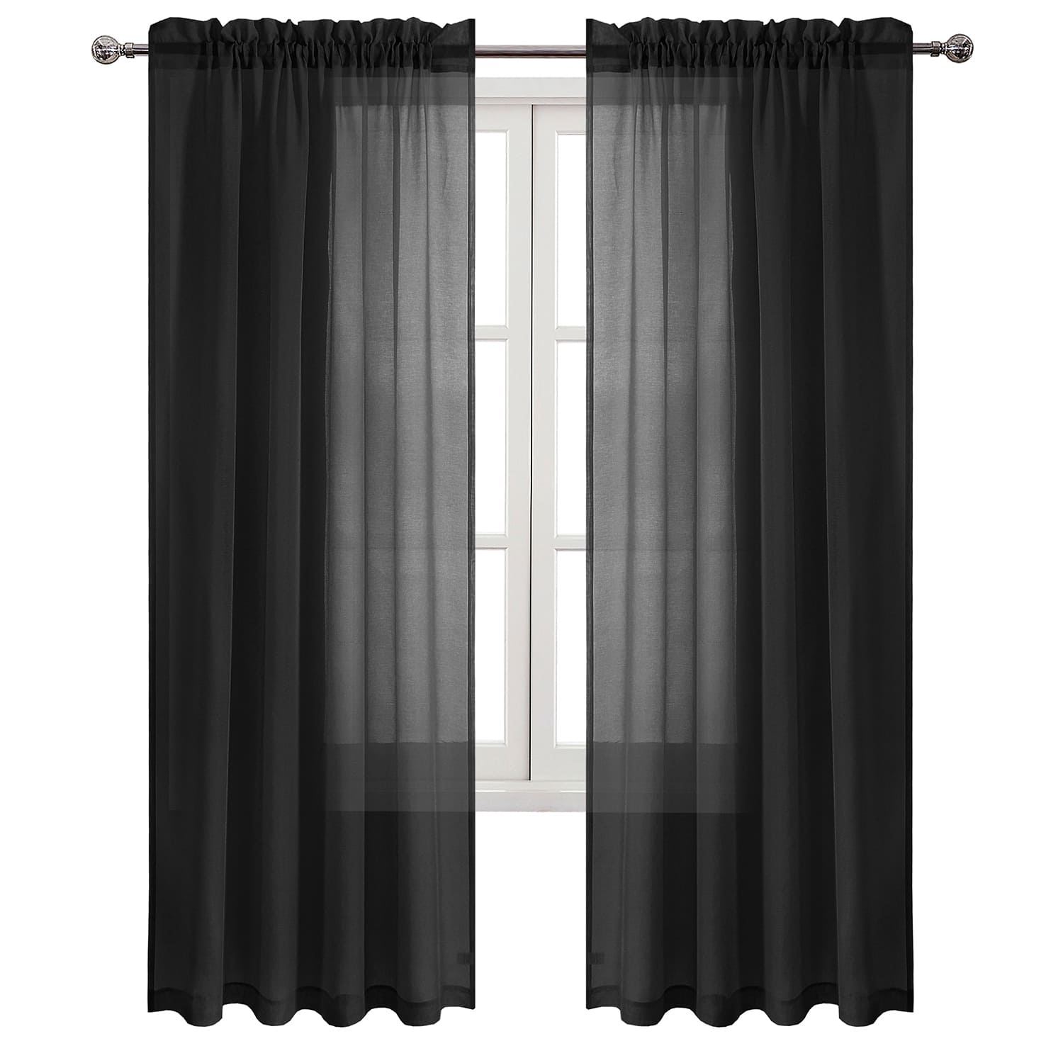 DWCN Rod Pocket Sheer Curtains - DWCN UK