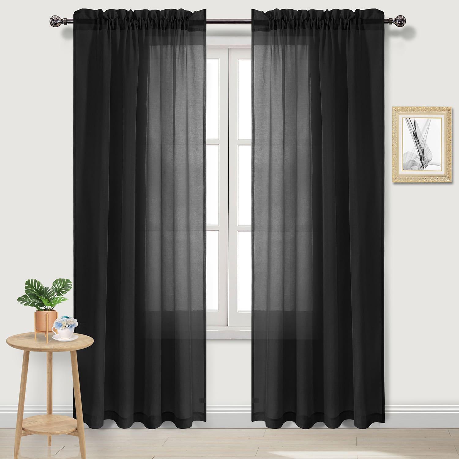DWCN Rod Pocket Sheer Curtains - DWCN UK