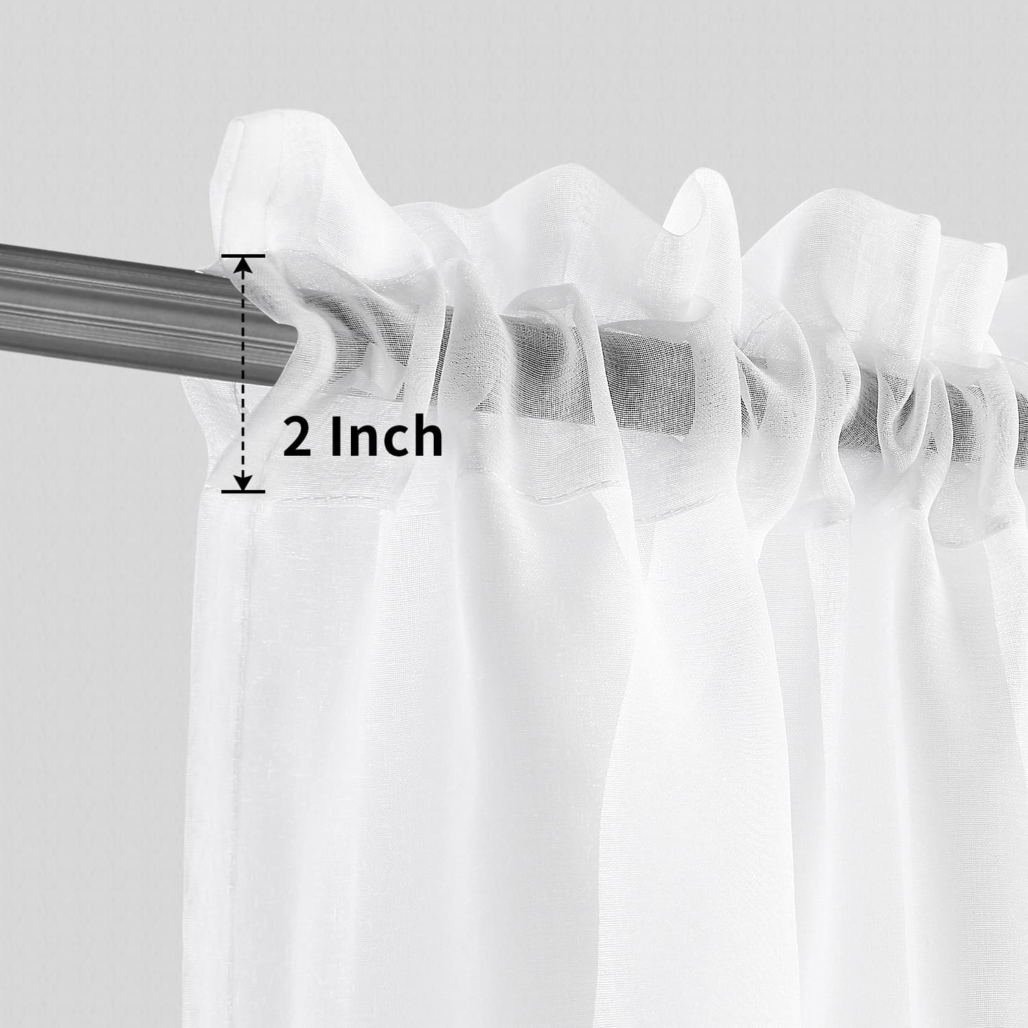 DWCN Rod Pocket Sheer Curtains - DWCN UK