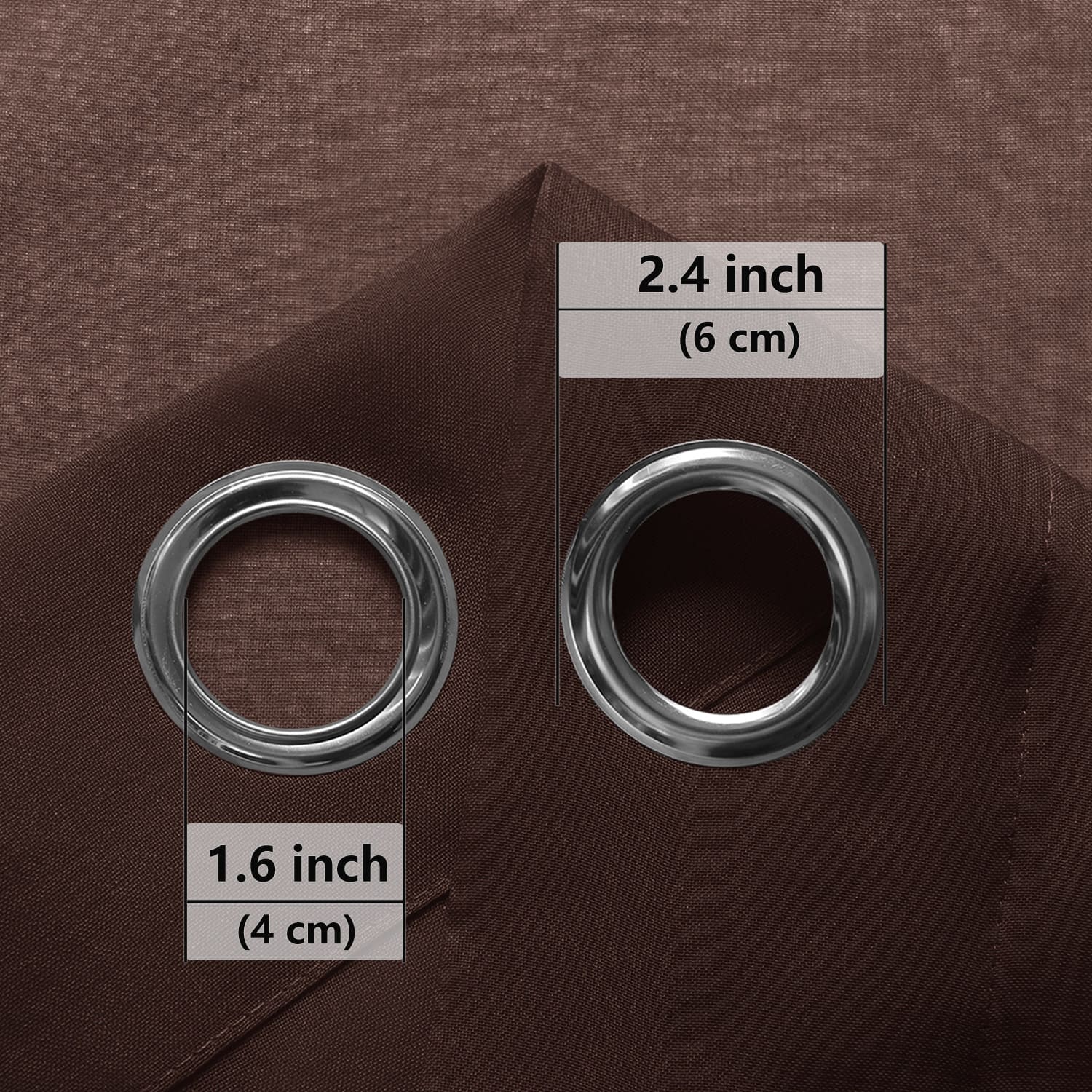DWCN Faux Linen Sheer Curtains, Grommet Voile Window Curtain - DWCN UK
