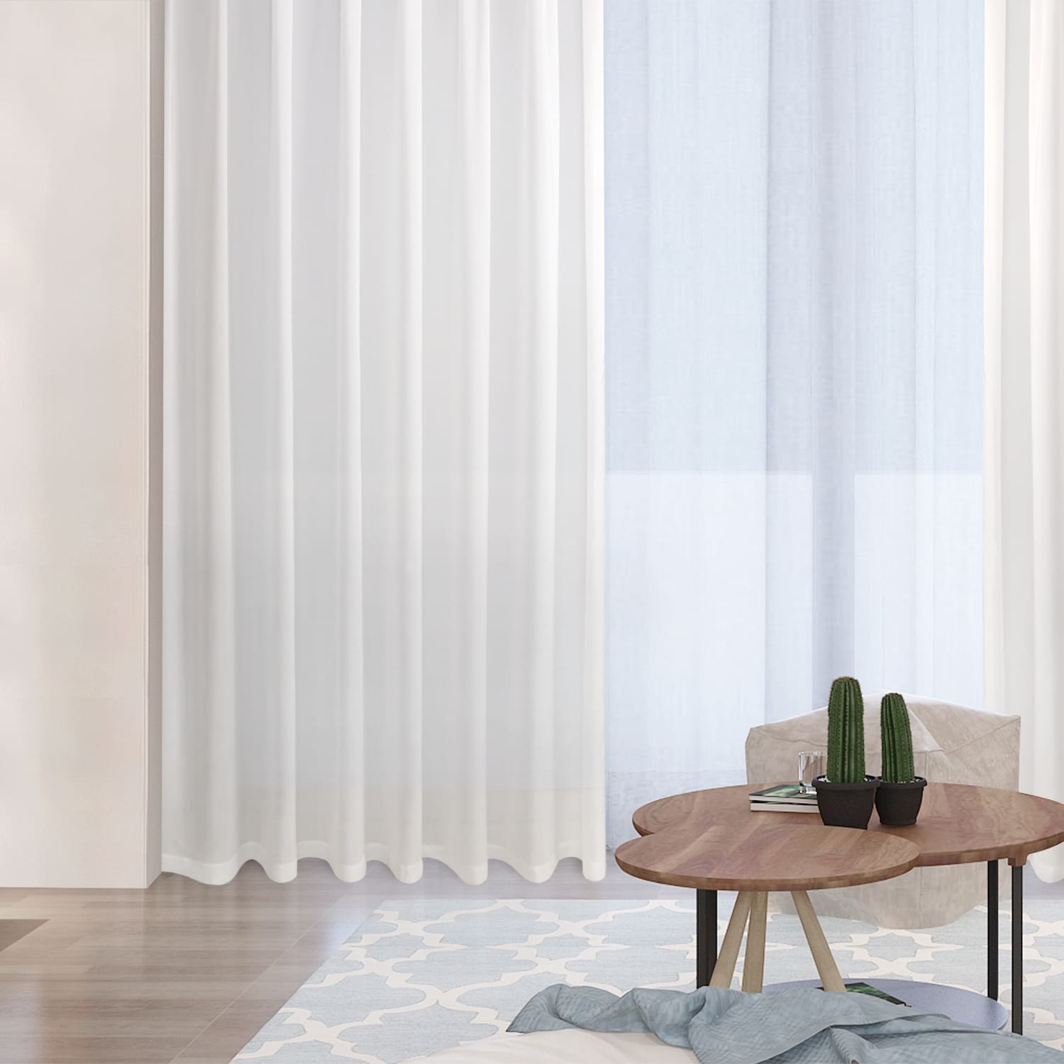 DWCN Rod Pocket Sheer Curtains - DWCN UK