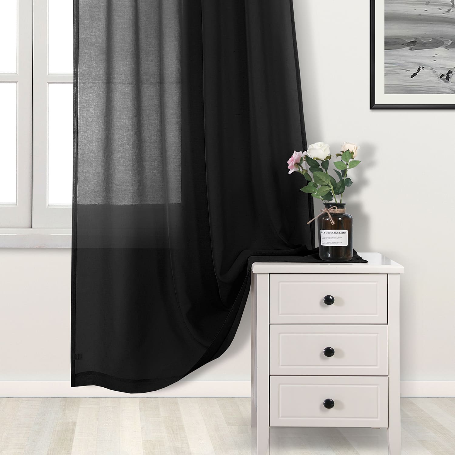 DWCN Rod Pocket Sheer Curtains - DWCN UK