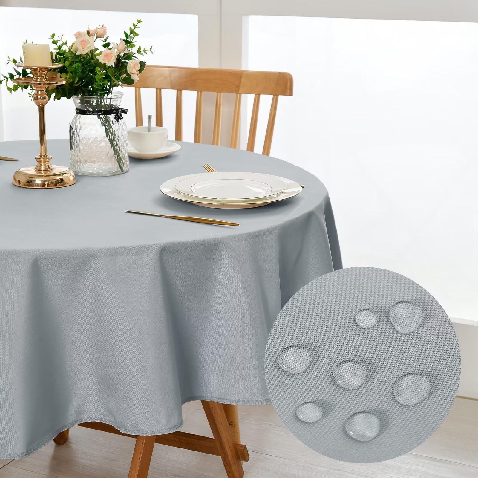 DWCN Wipe Clean Round Tablecloth - DWCN UK
