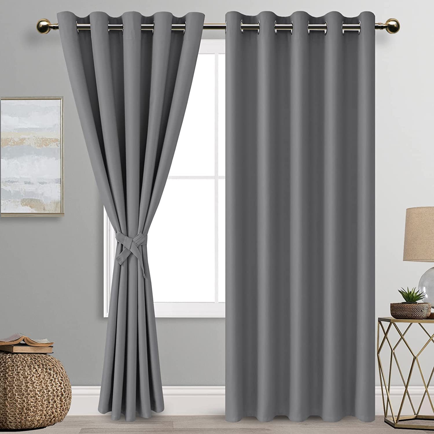 DWCN Grommet Blackout Curtains