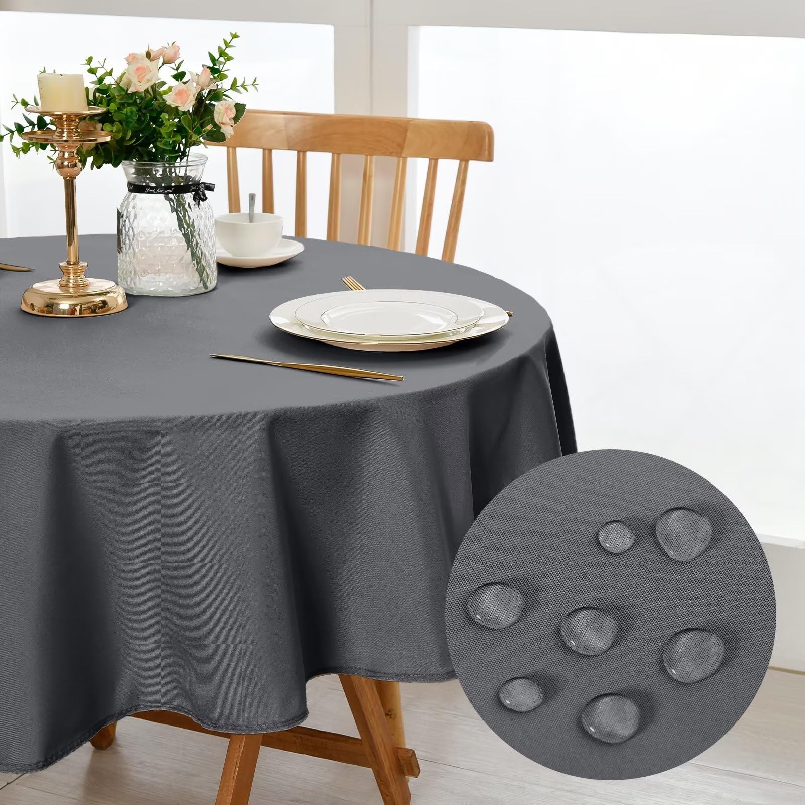 DWCN Wipe Clean Round Tablecloth - DWCN UK