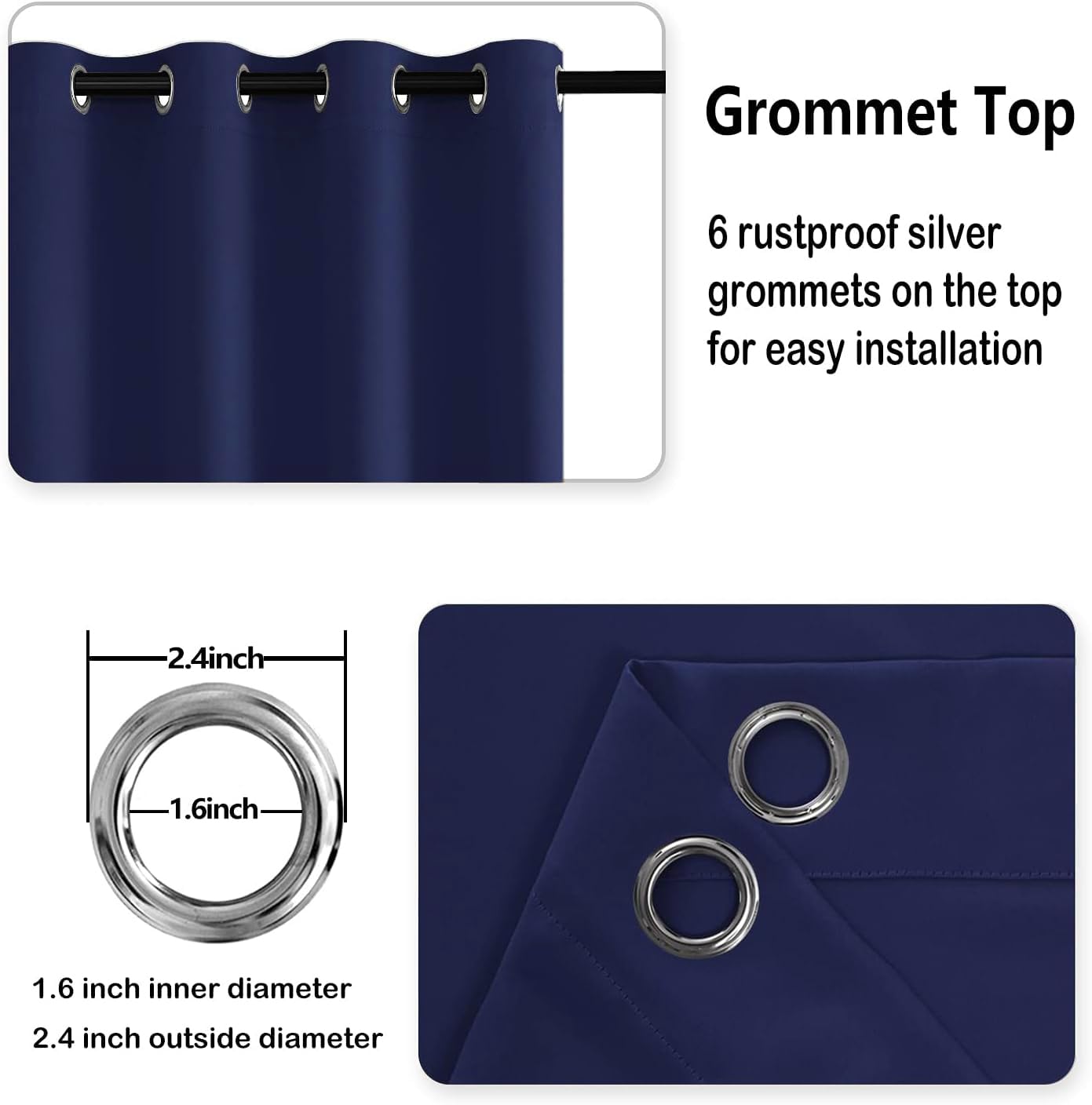 DWCN Grommet Blackout Curtains - DWCN UK