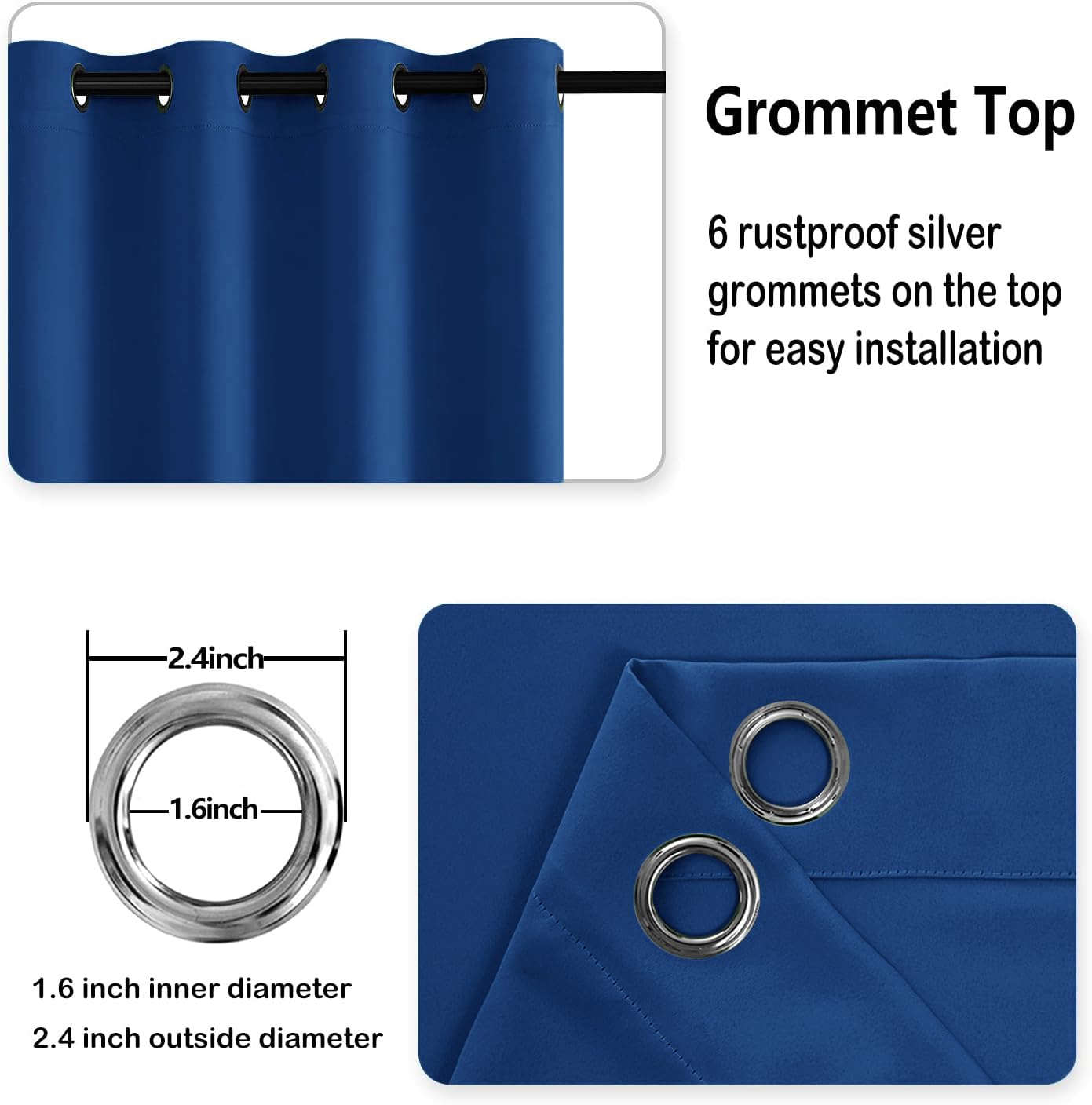 DWCN Grommet Blackout Curtains - DWCN UK