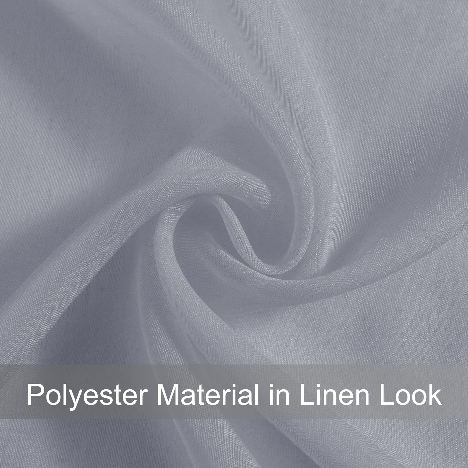 DWCN Grommet Sheer Curtains with Tiebacks - DWCN UK