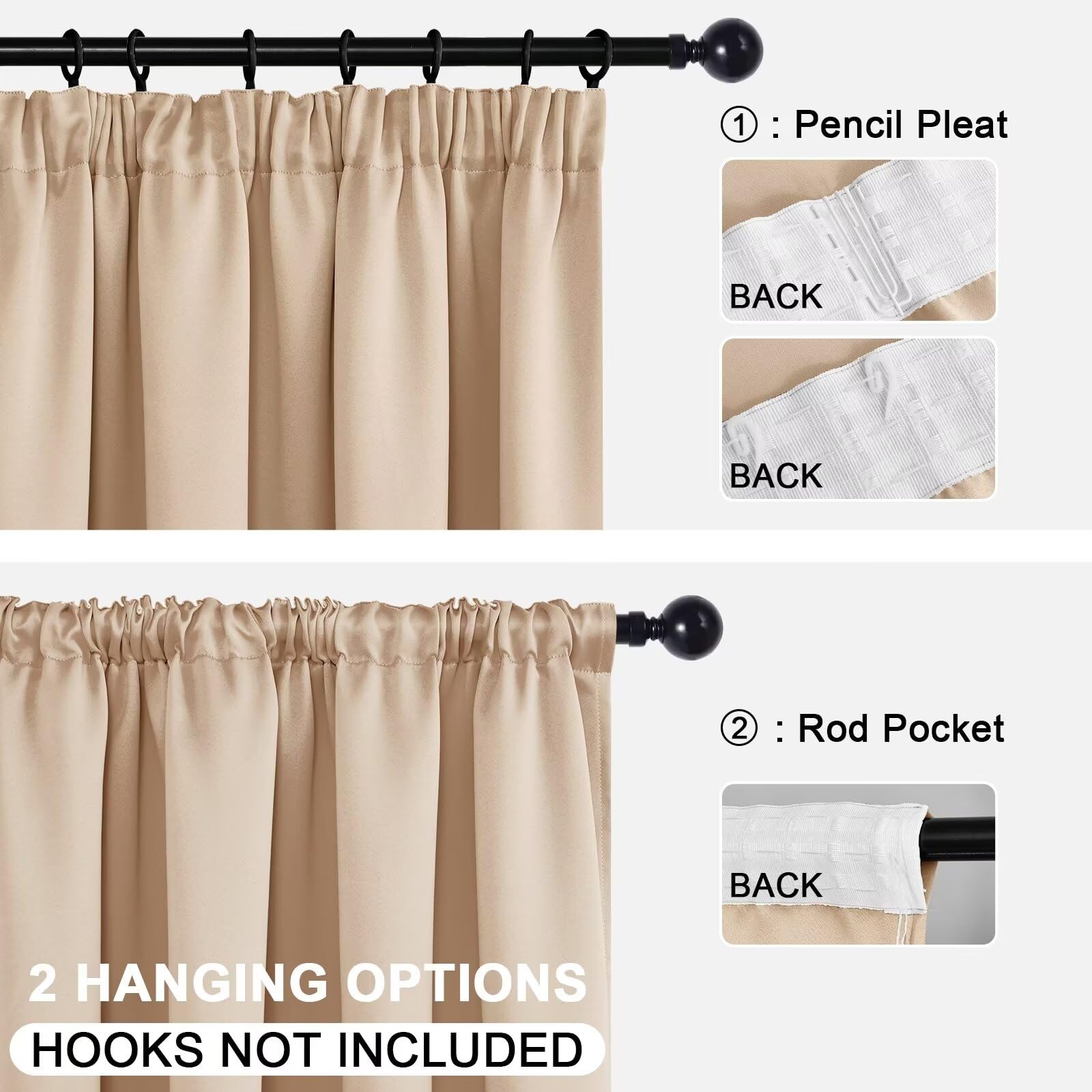 DWCN Blackout Curtains