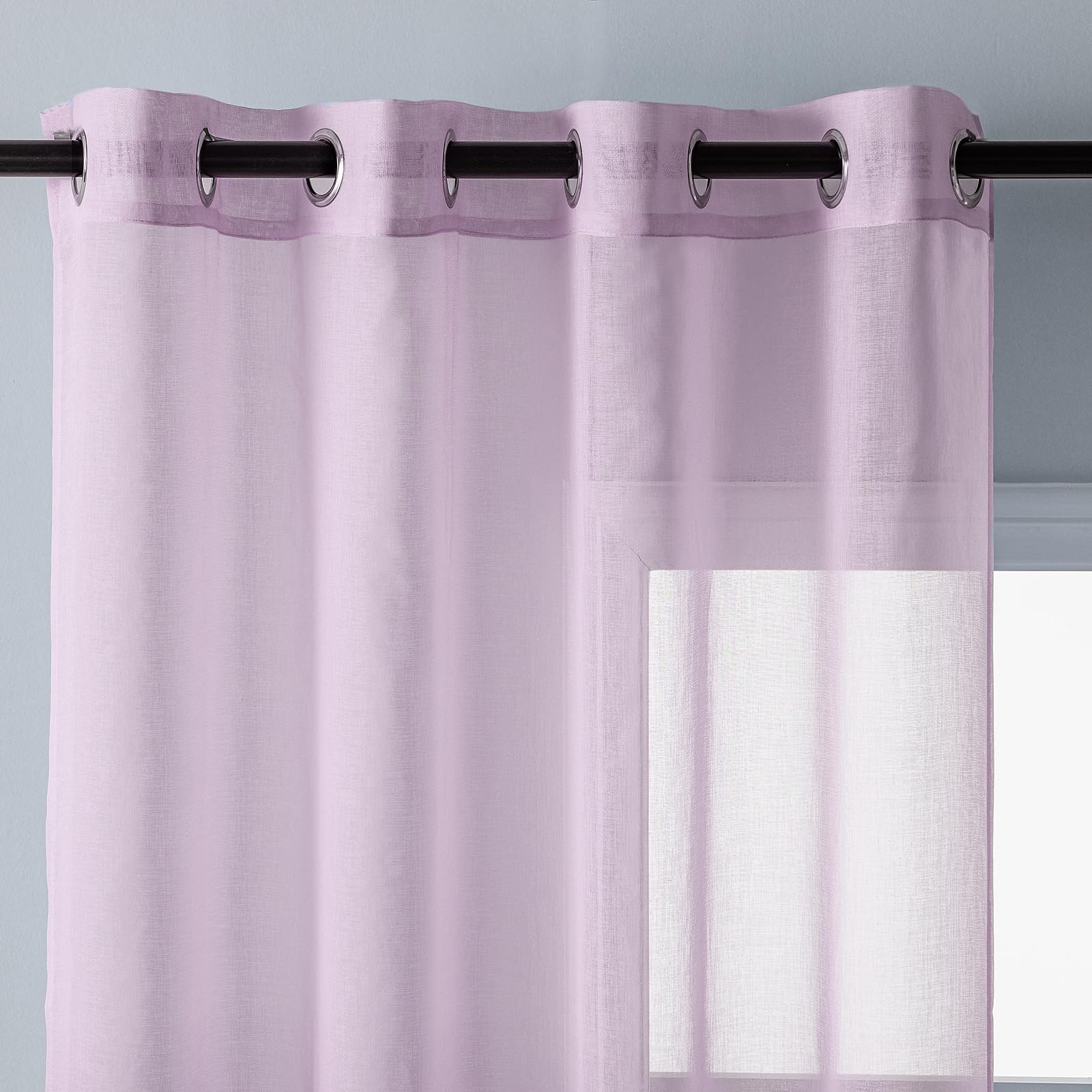 DWCN Gradient Sheer Curtains, Set of 2 Panels