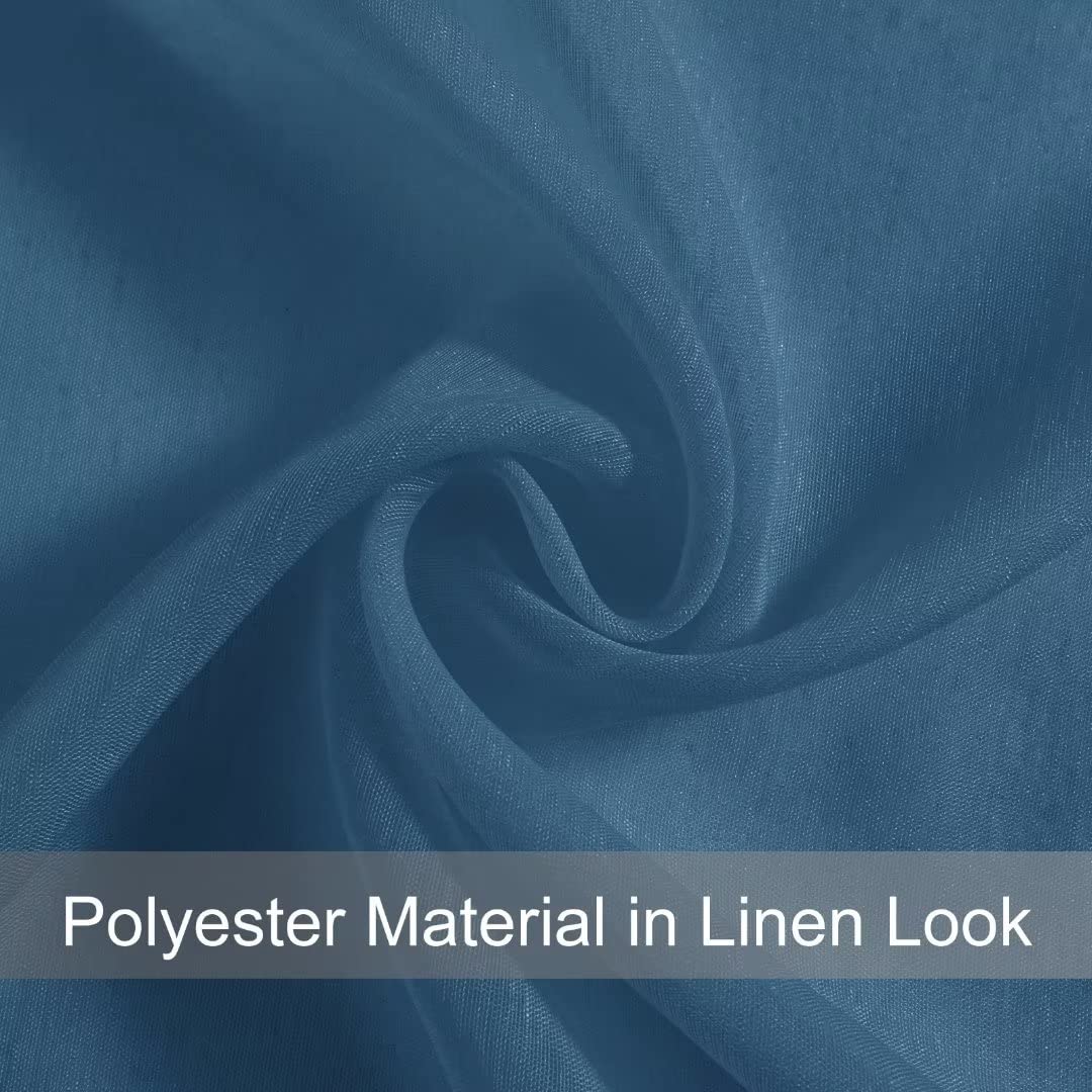 DWCN Grommet Sheer Curtains with Tiebacks - DWCN UK