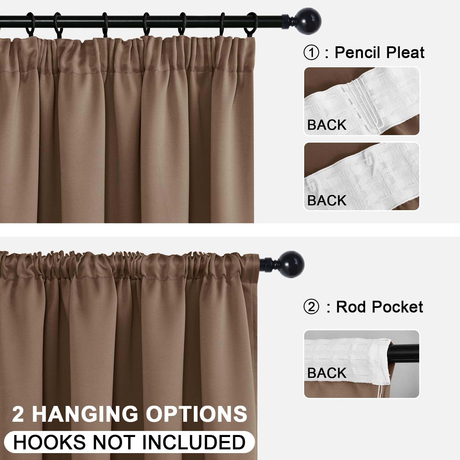 DWCN Blackout Curtains