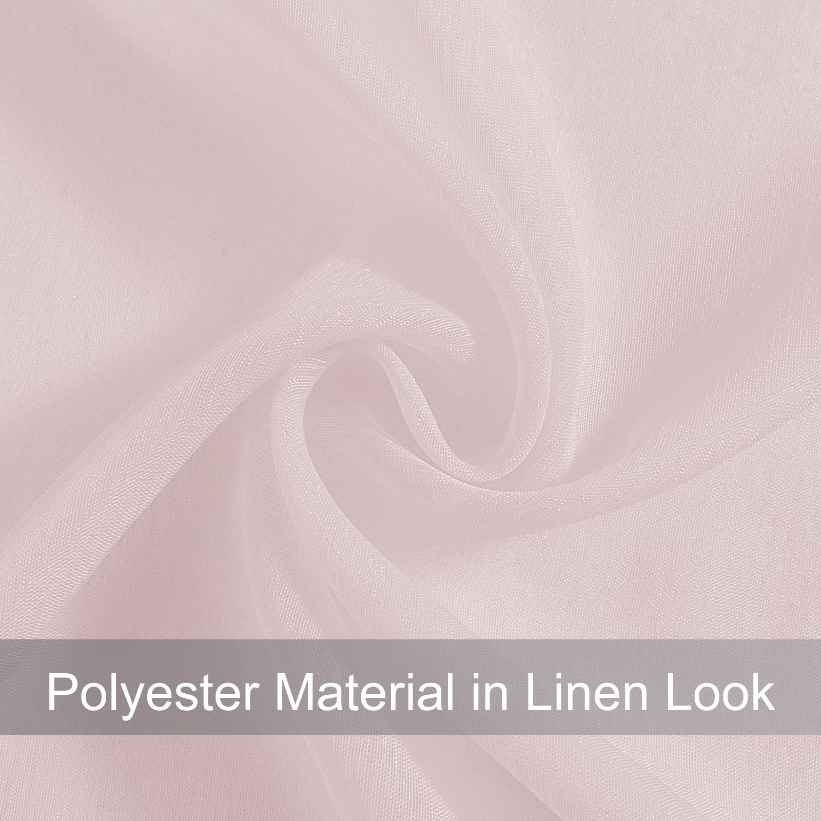 DWCN Grommet Sheer Curtains with Tiebacks - DWCN UK
