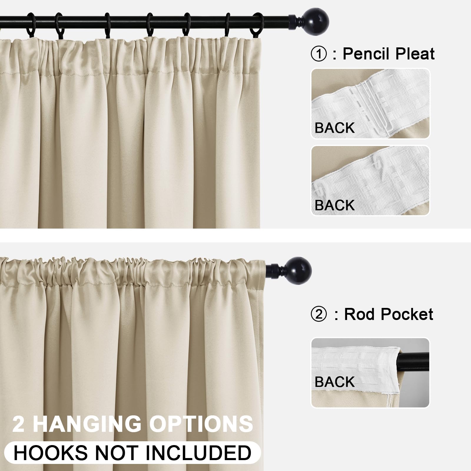DWCN Blackout Curtains