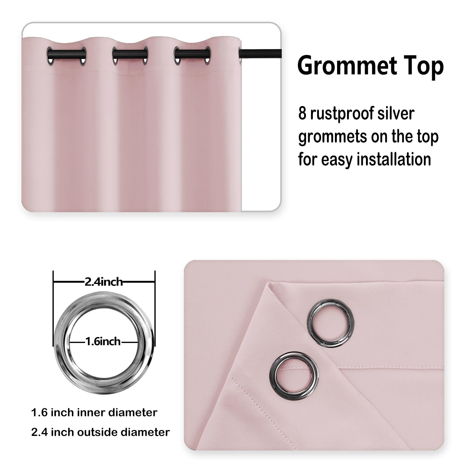 DWCN Grommet Blackout Curtains - DWCN UK