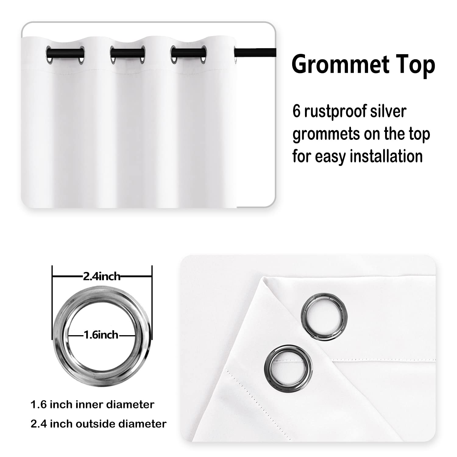 DWCN Grommet Blackout Curtains - DWCN UK
