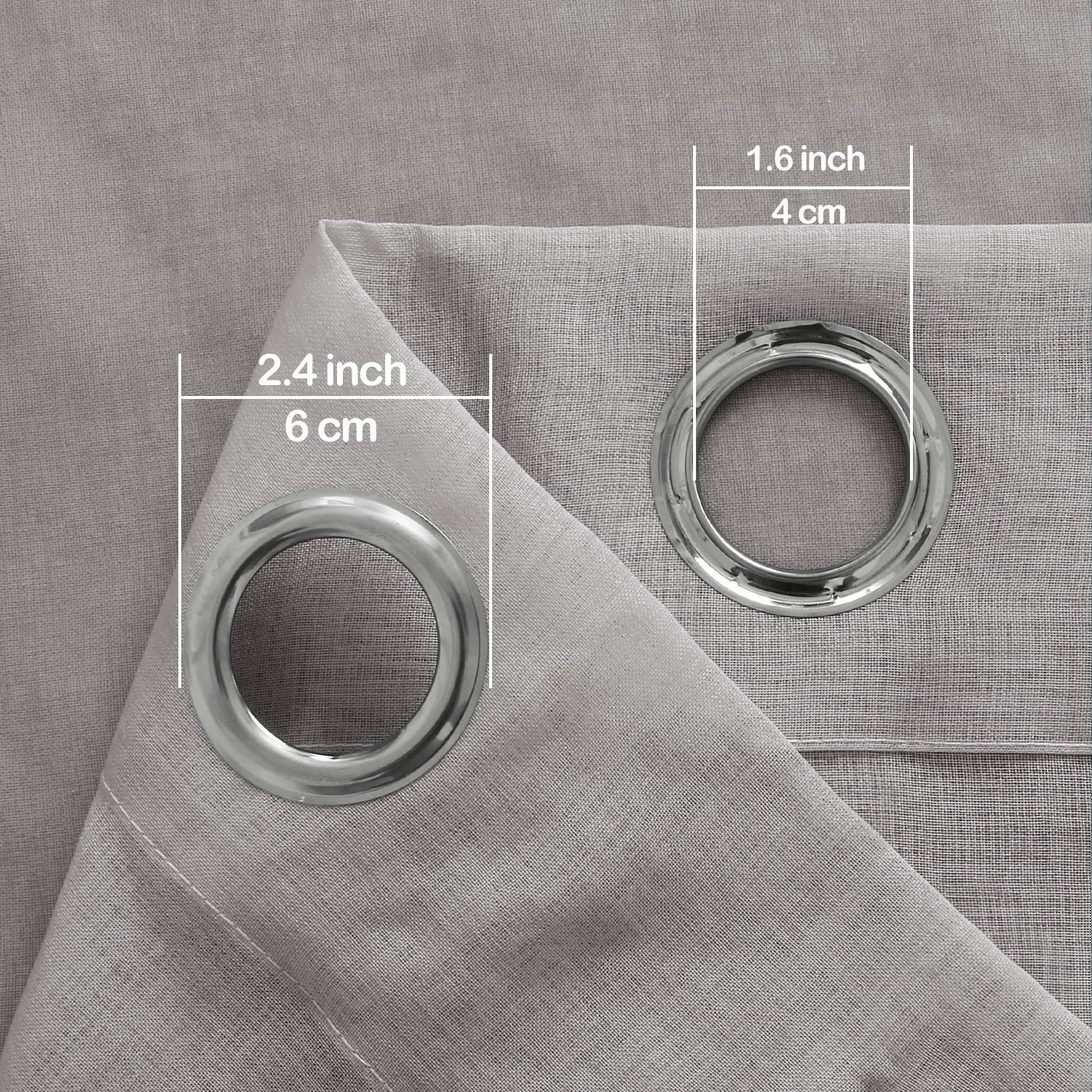 DWCN Gradient Sheer Curtains, Set of 2 Panels
