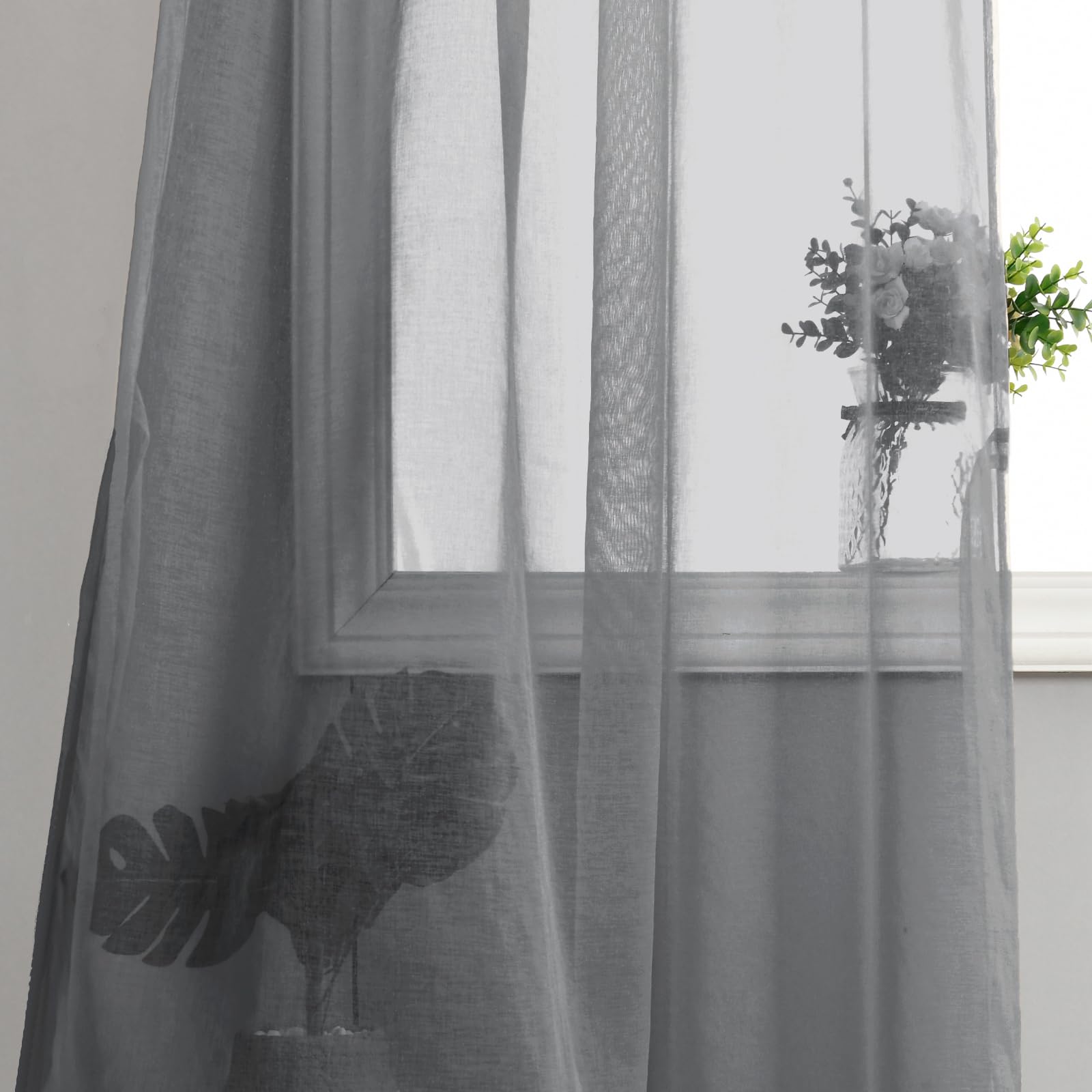 DWCN Sheer Curtains with Tiebacks - DWCN UK