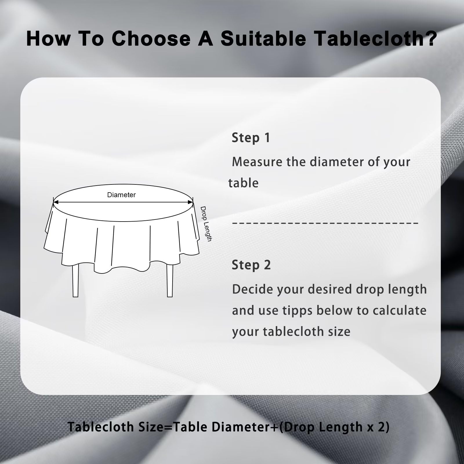 DWCN Wipe Clean Round Tablecloth - DWCN UK