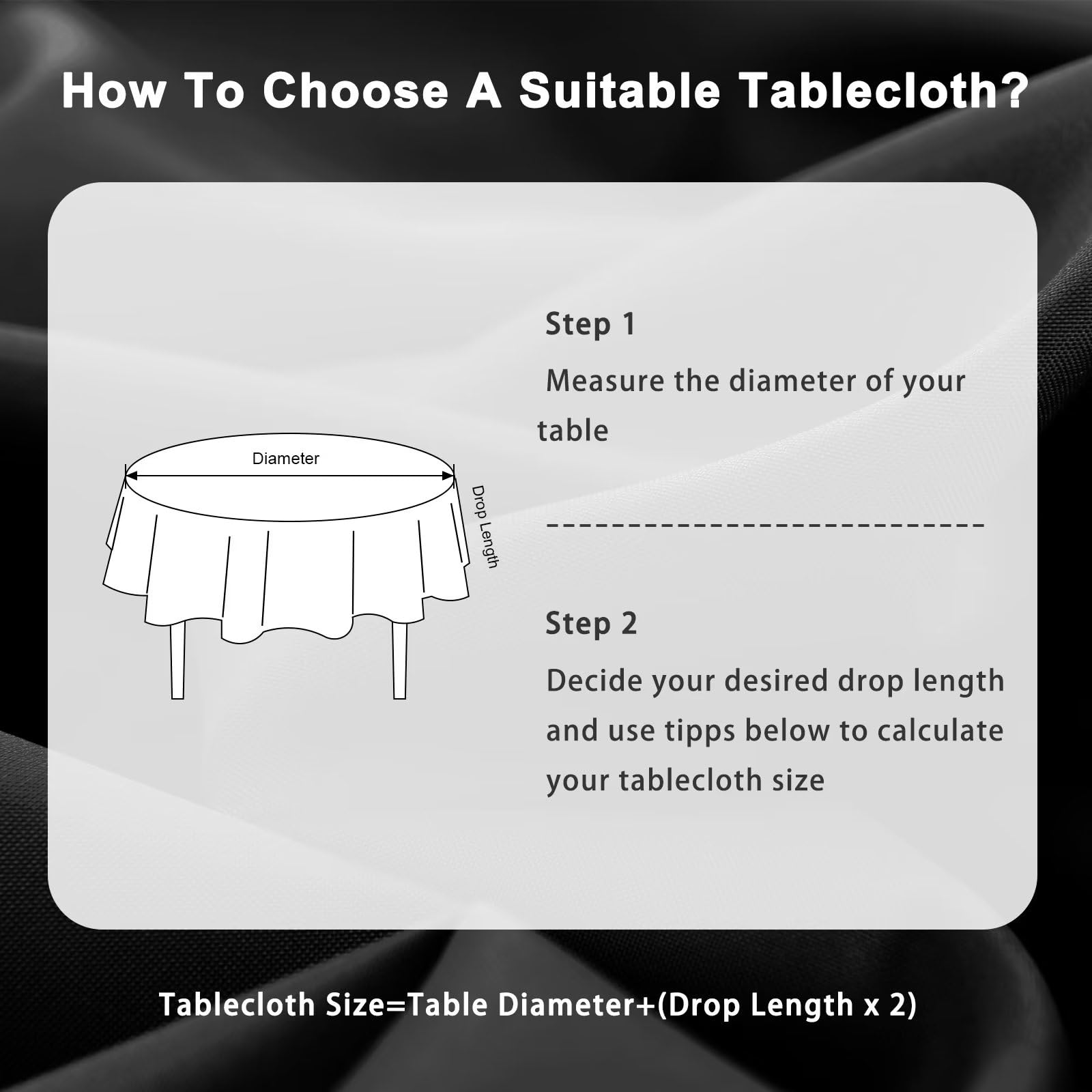 DWCN Wipe Clean Round Tablecloth - DWCN UK