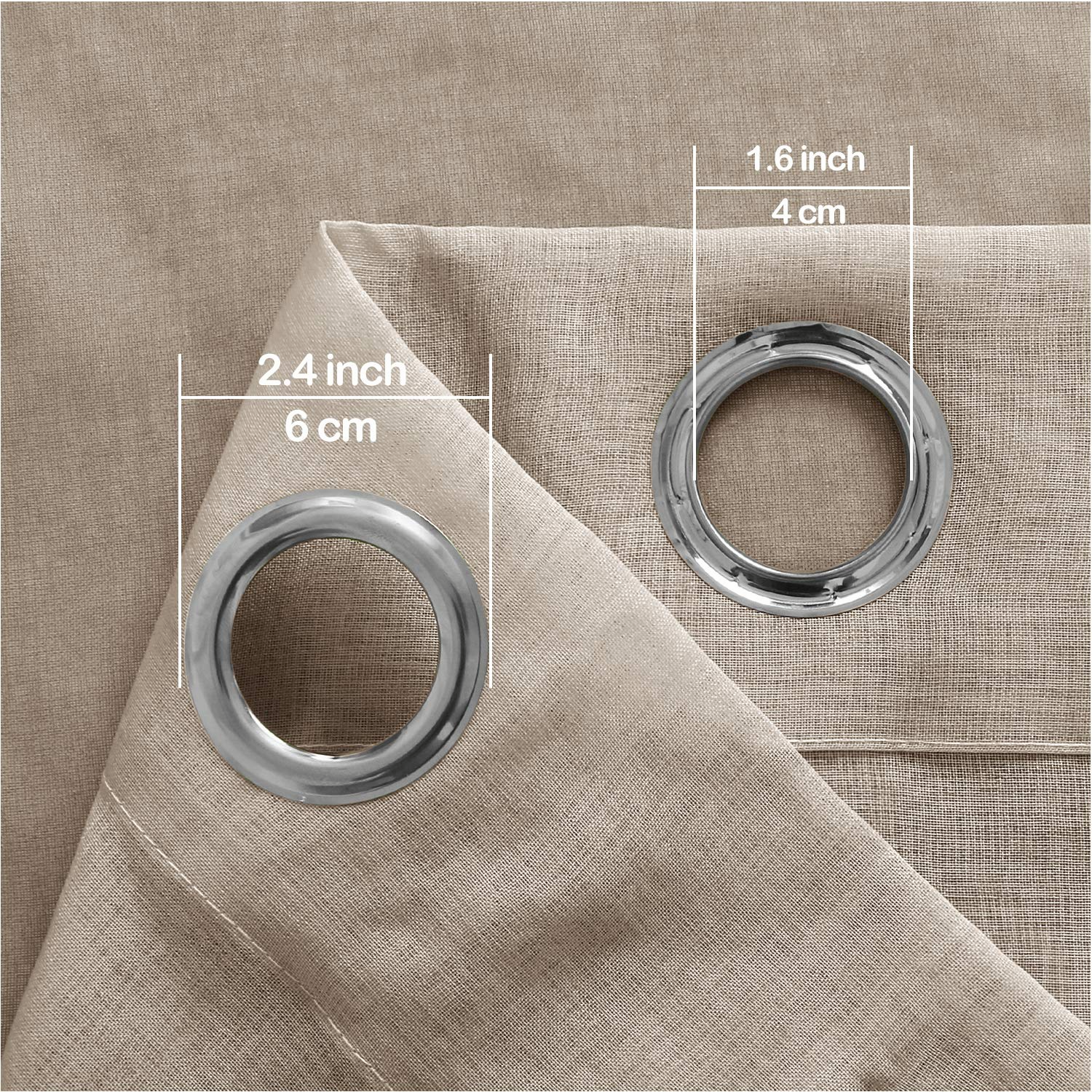 DWCN Gradient Sheer Curtains, Set of 2 Panels