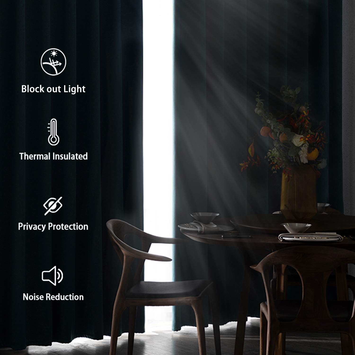 DWCN Grommet Blackout Curtains - DWCN UK