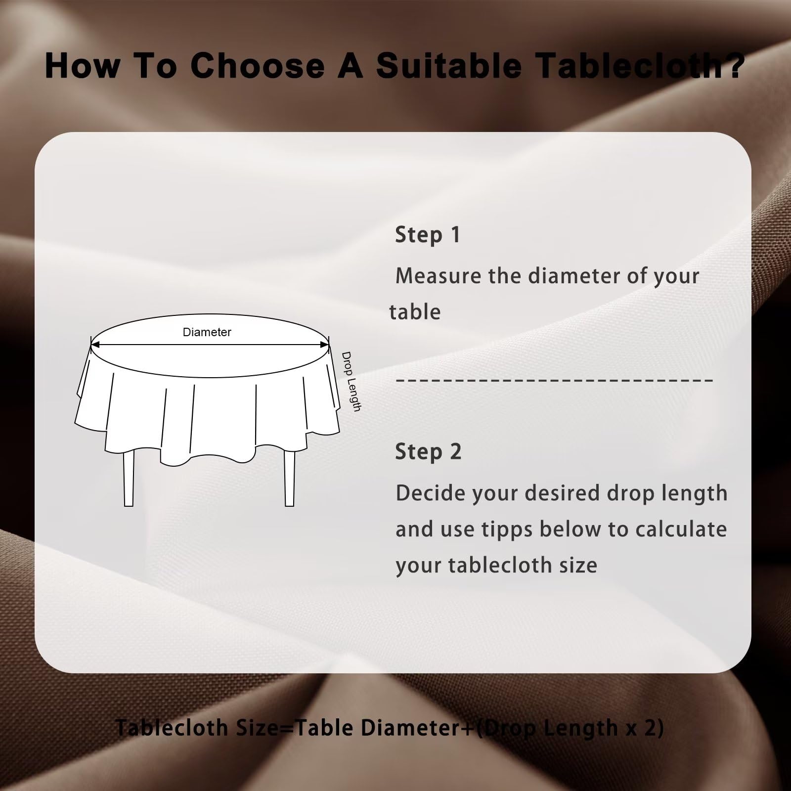 DWCN Wipe Clean Round Tablecloth - DWCN UK