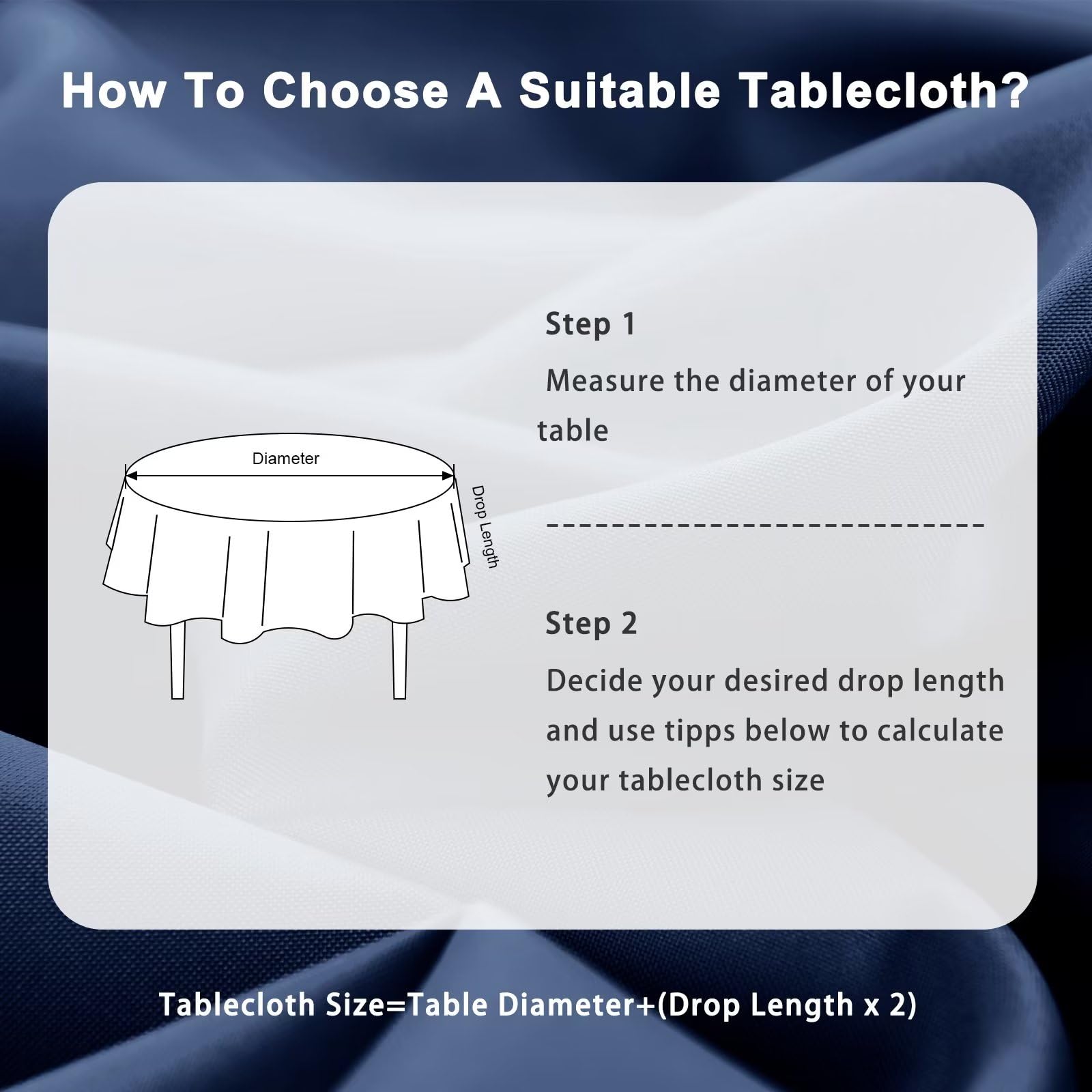 DWCN Wipe Clean Round Tablecloth - DWCN UK