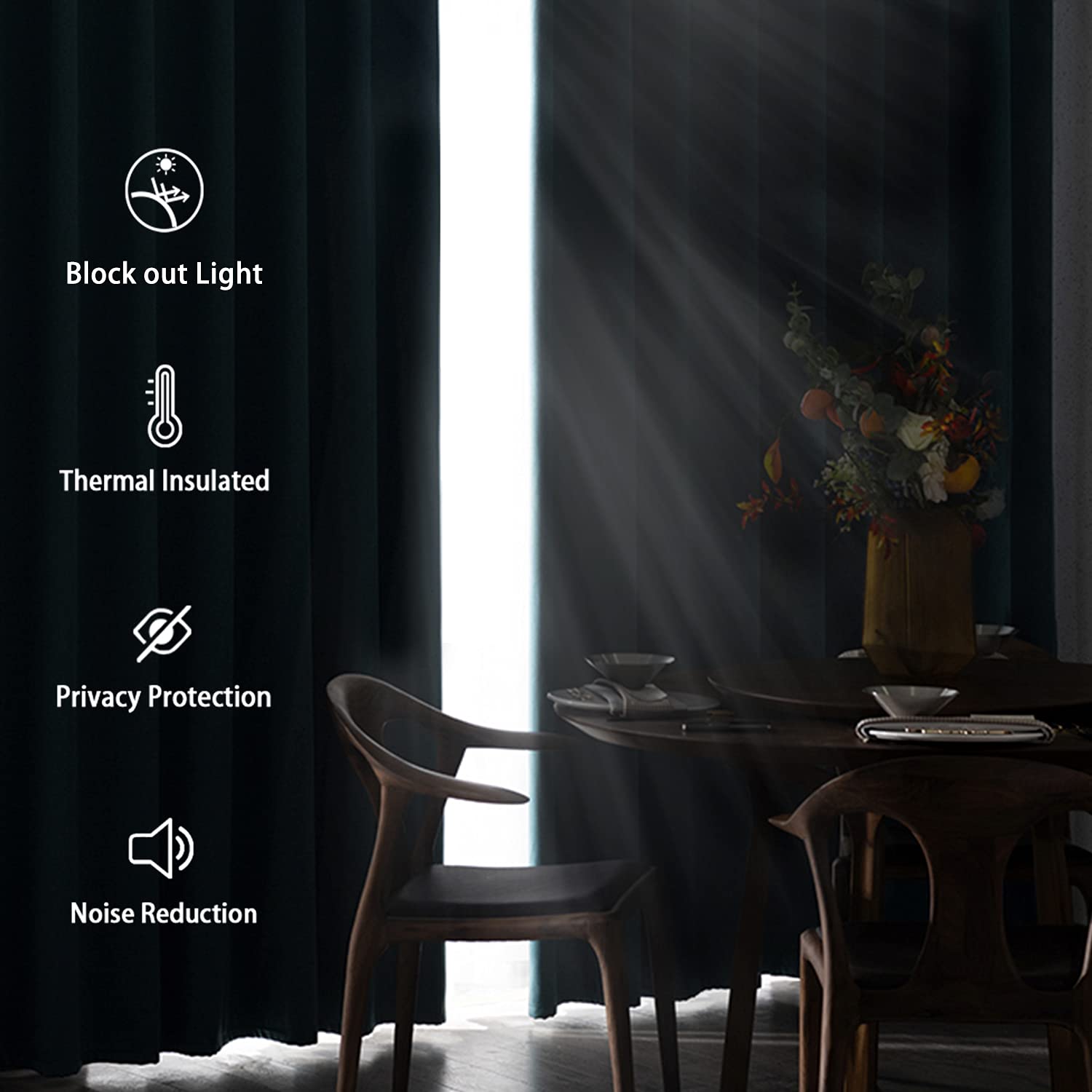 DWCN Grommet Blackout Curtains - DWCN UK