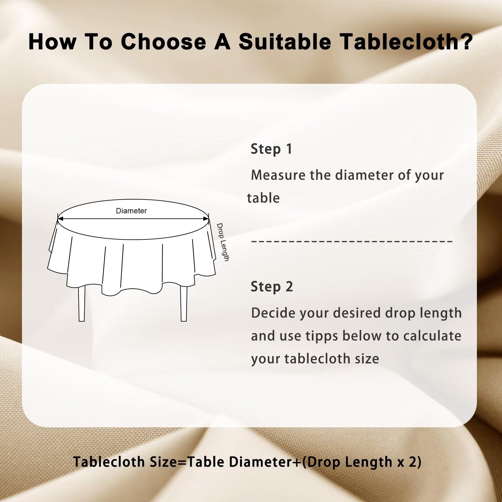DWCN Wipe Clean Round Tablecloth - DWCN UK