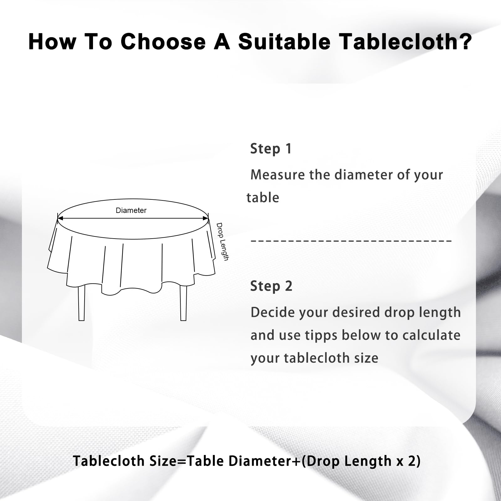 DWCN Wipe Clean Round Tablecloth - DWCN UK