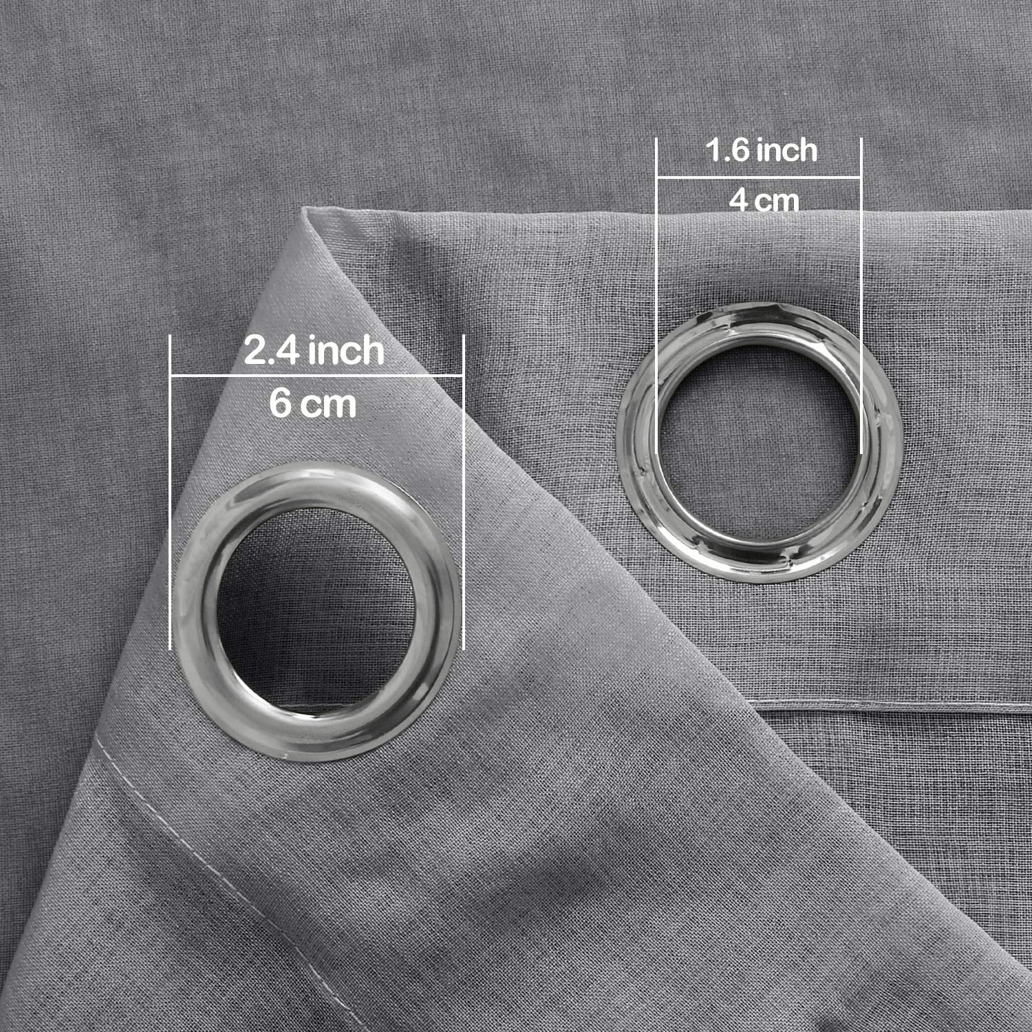 DWCN Gradient Sheer Curtains, Set of 2 Panels