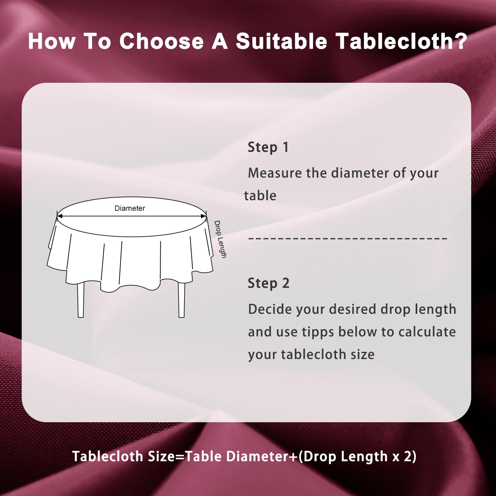 DWCN Wipe Clean Round Tablecloth - DWCN UK