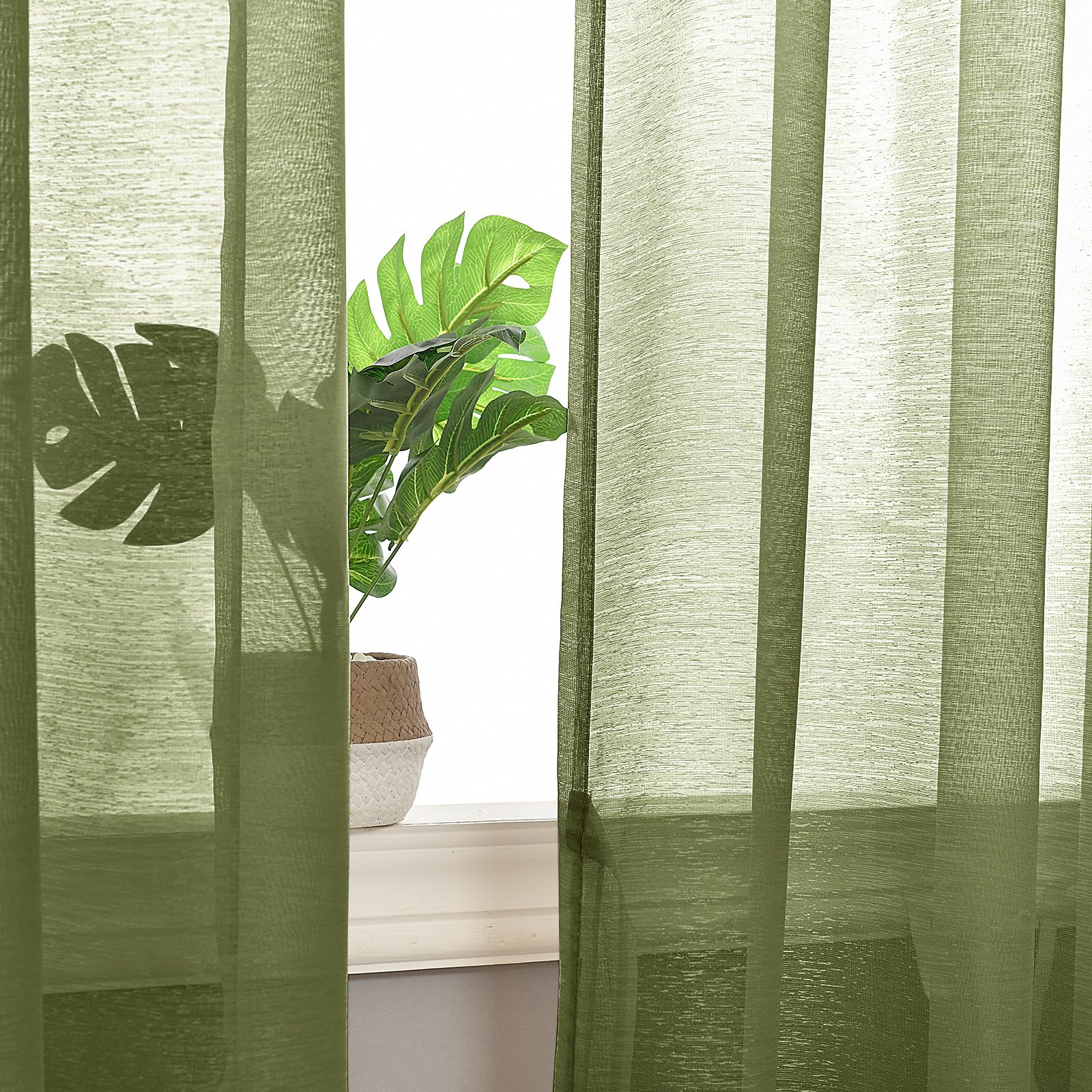 DWCN Grommet Sheer Curtains with Tiebacks - DWCN UK