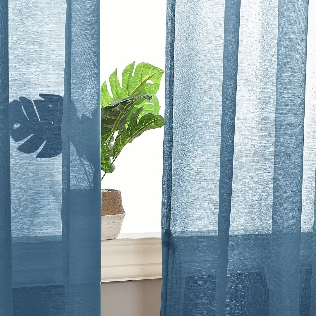 DWCN Grommet Sheer Curtains with Tiebacks - DWCN UK