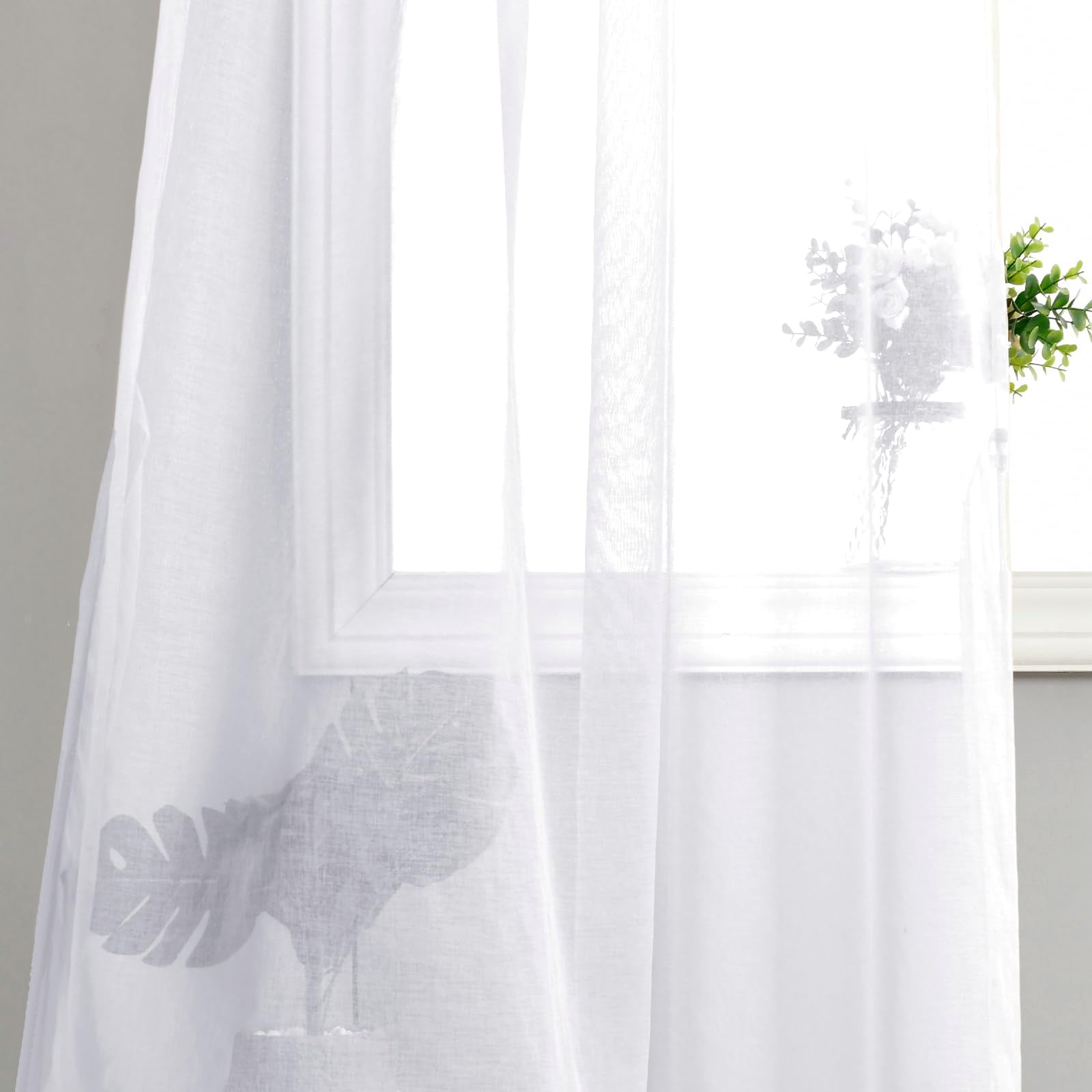 DWCN Sheer Curtains with Tiebacks - DWCN UK
