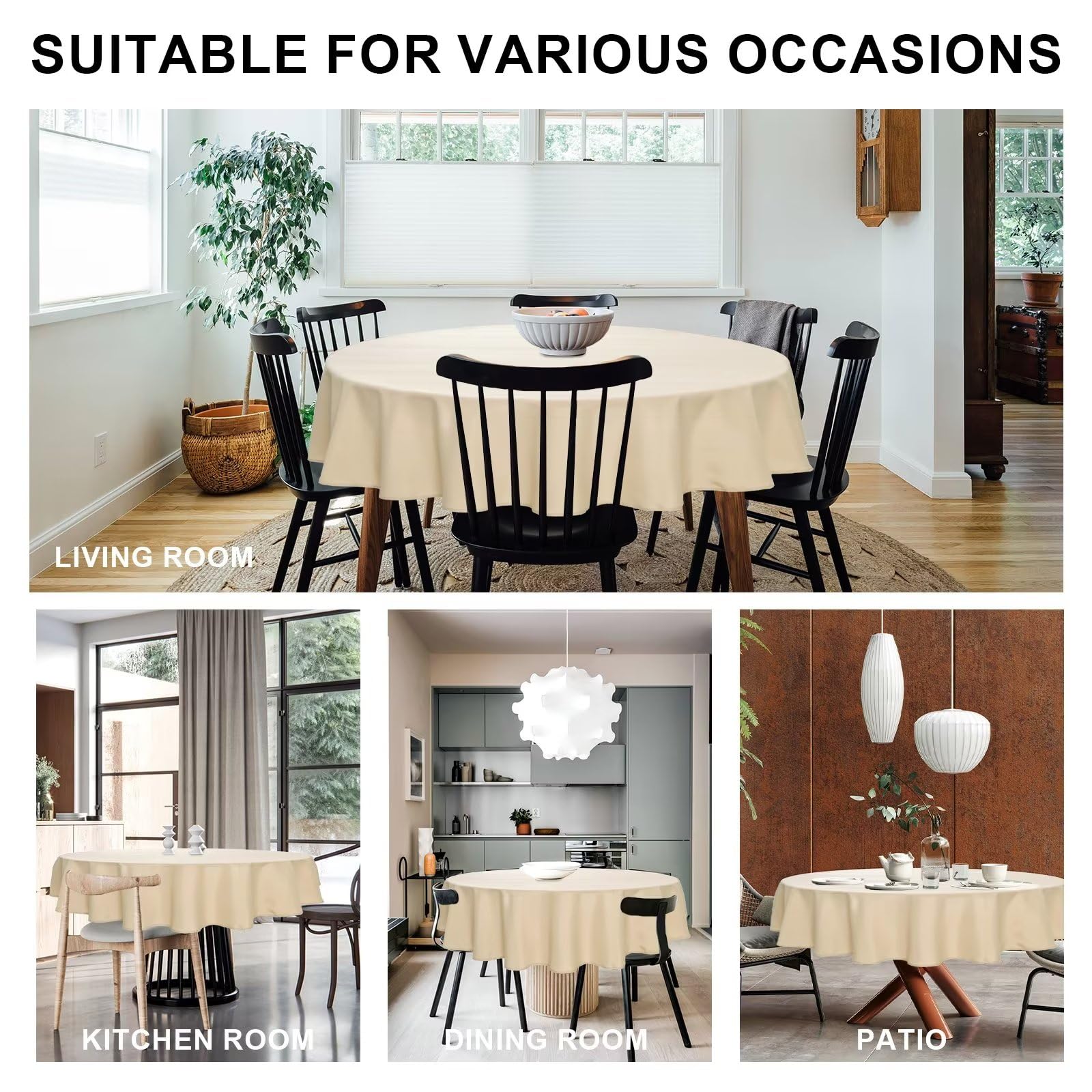 DWCN Wipe Clean Round Tablecloth - DWCN UK