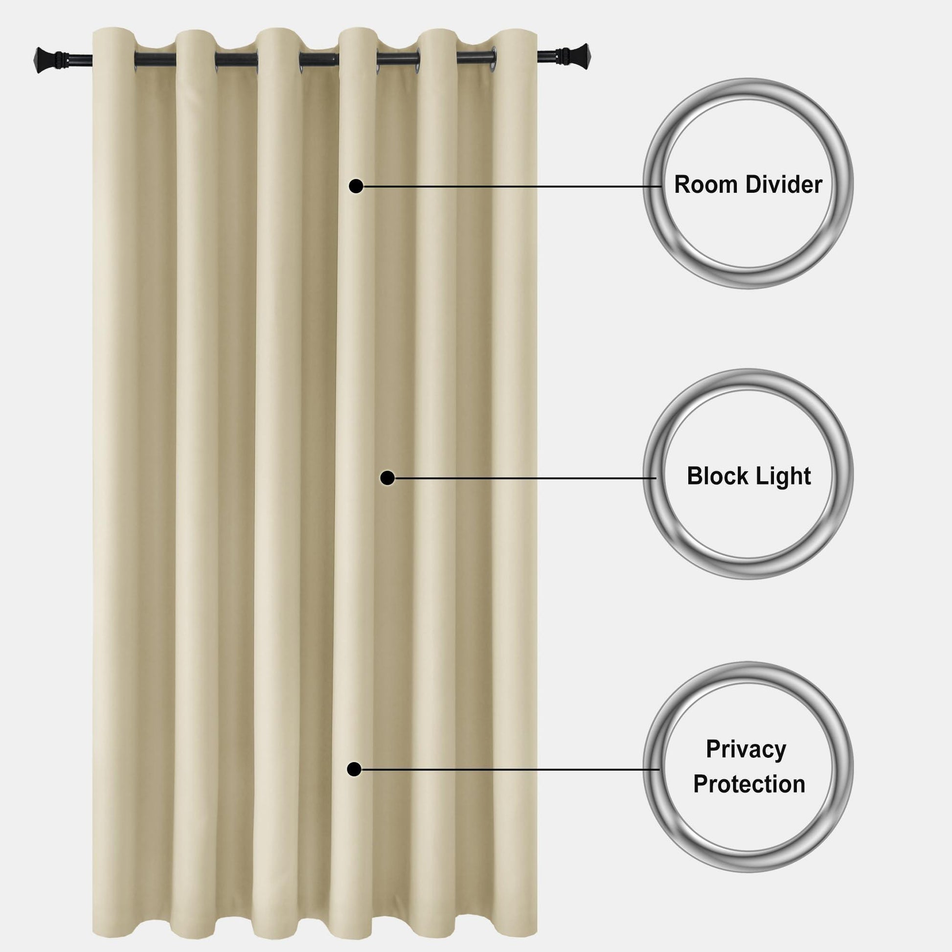 DWCN Divider Blackout Curtains - DWCN UK